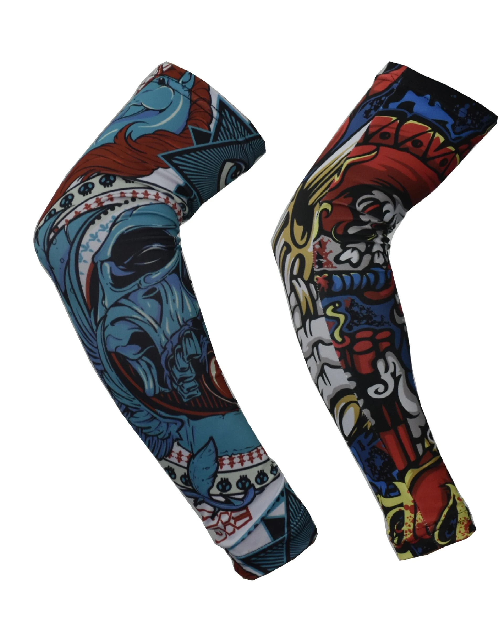 Product: Dye-sublimated stretchy arm sleeves, Youth & Adult size