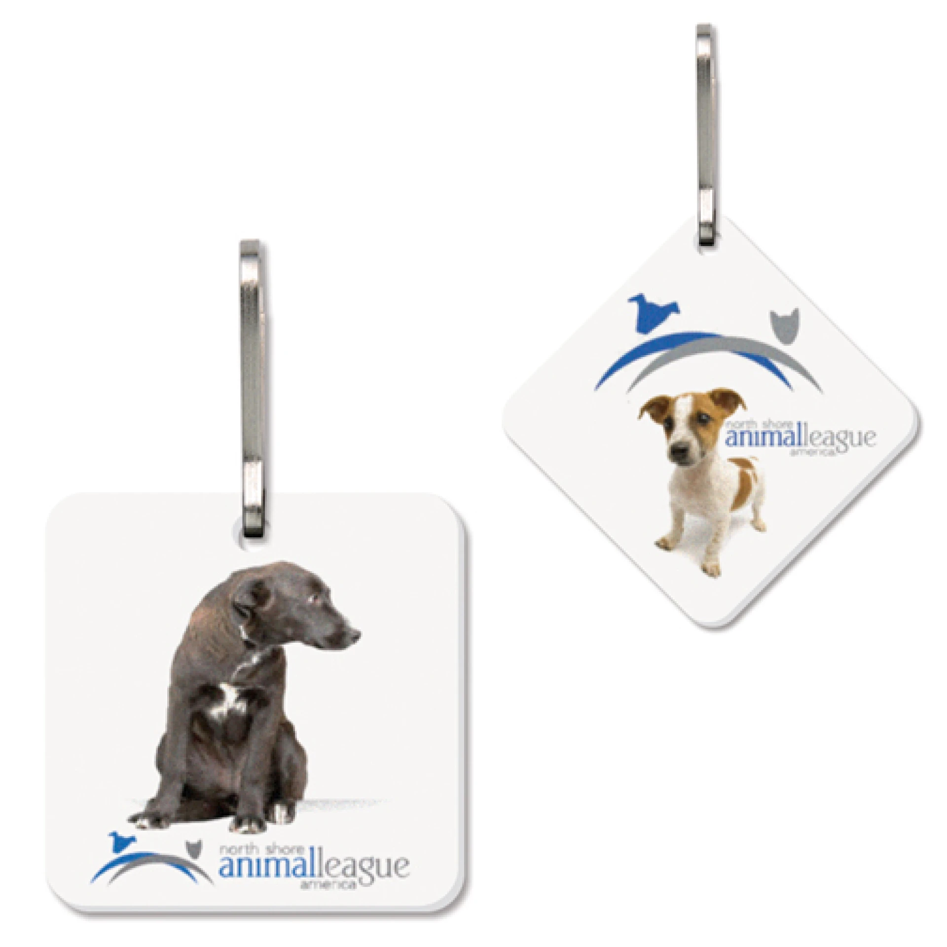 Product: Large Square Bag & Luggage Tag (Zipper Pull) - Full Color