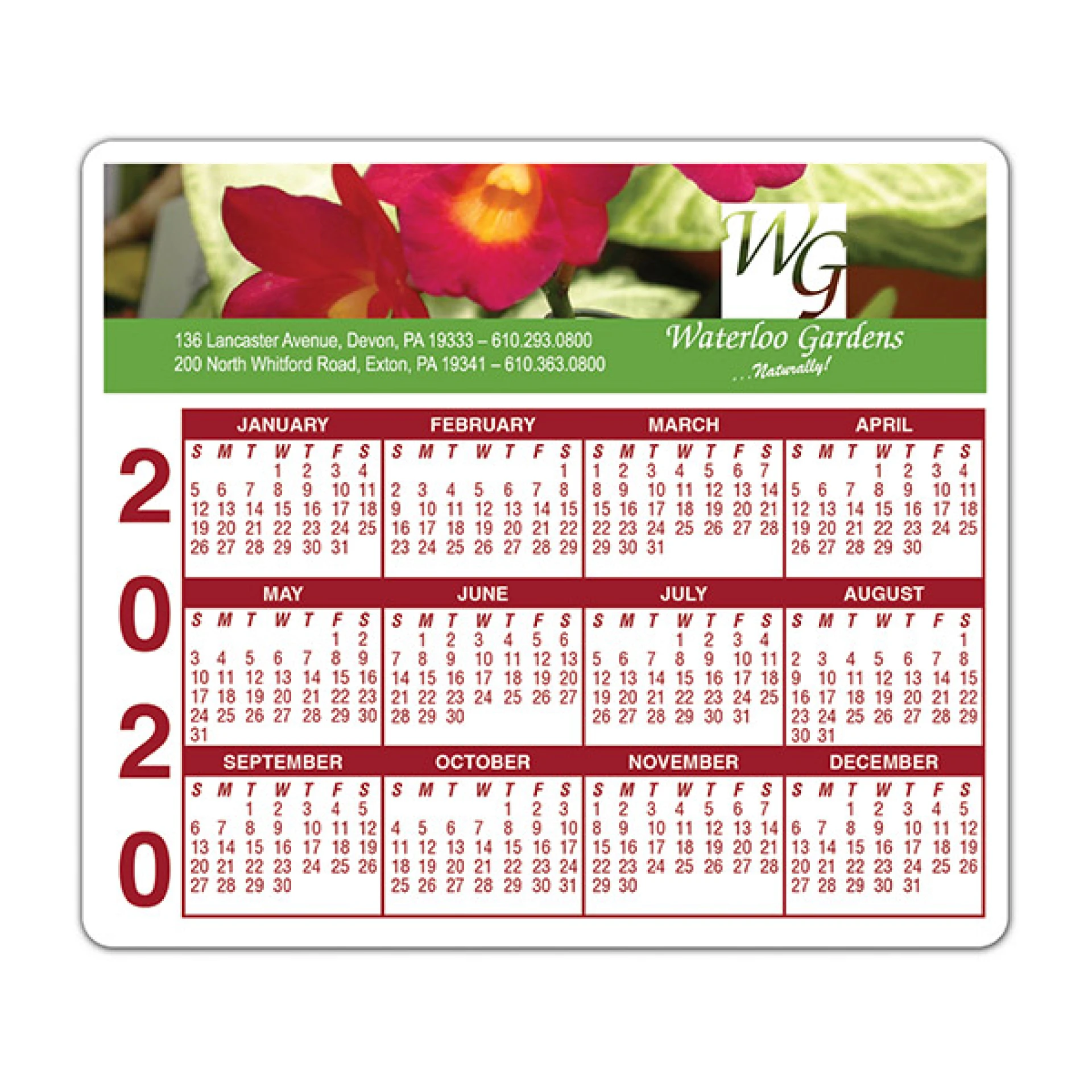 Product: Calendar Rectangle 3 Day Magnet - Full Color
