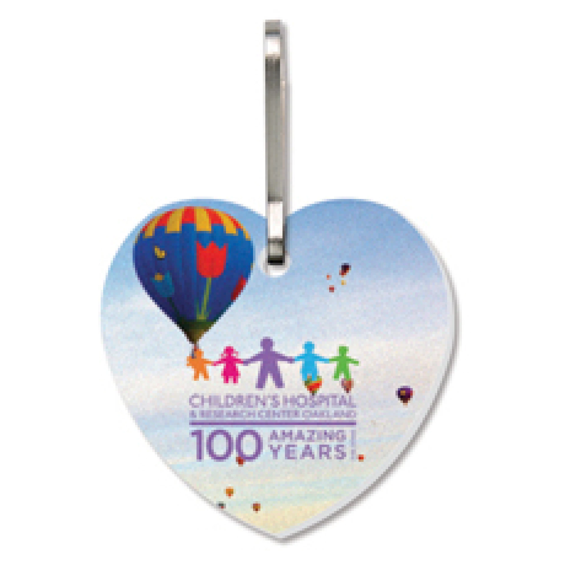 Product: Large Heart Bag & Luggage Tag (Zipper Pull) - Full Color