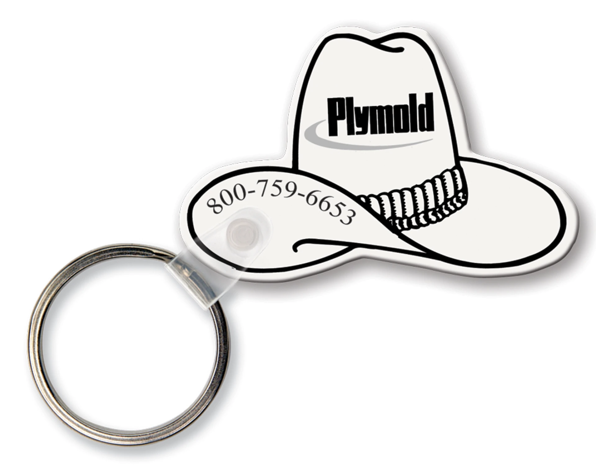Product: Western Hat Key Tag (Spot Color)