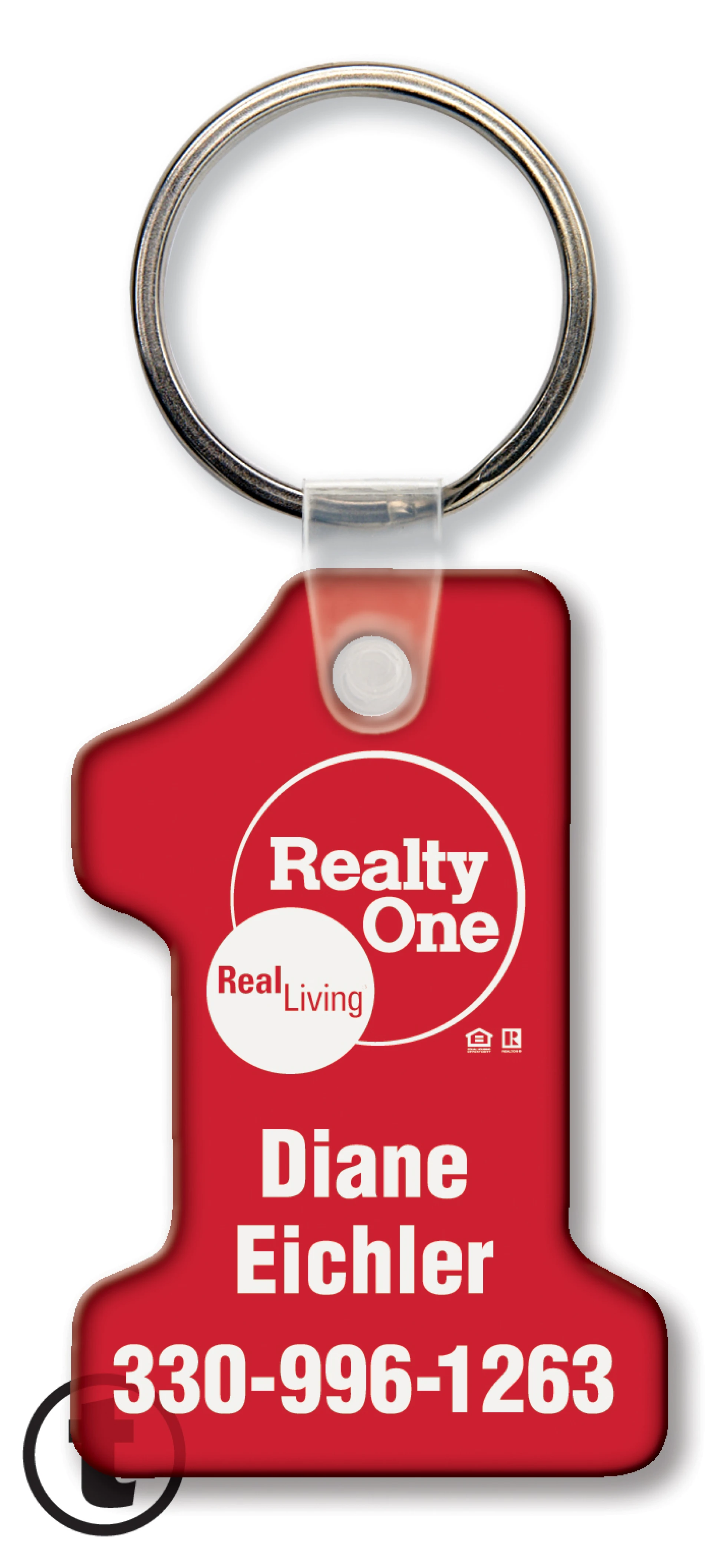 Product: Number One Key Tag (Spot Color)