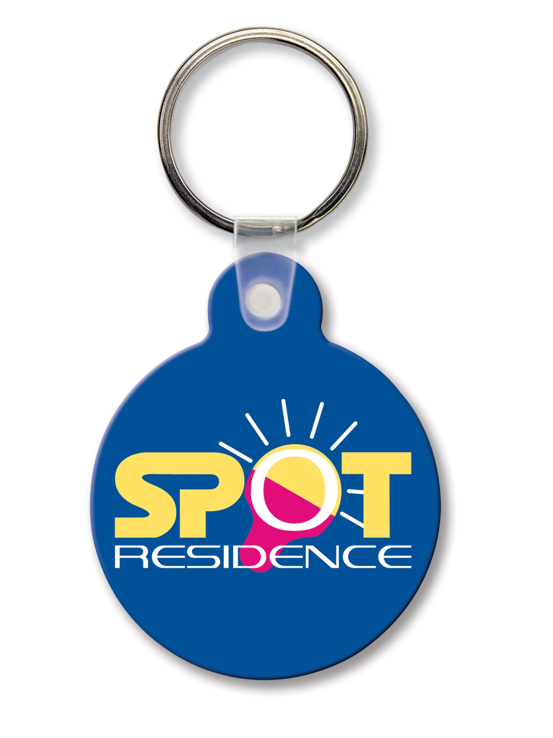 Product: Round Key Tag w/Tab (Spot Color)