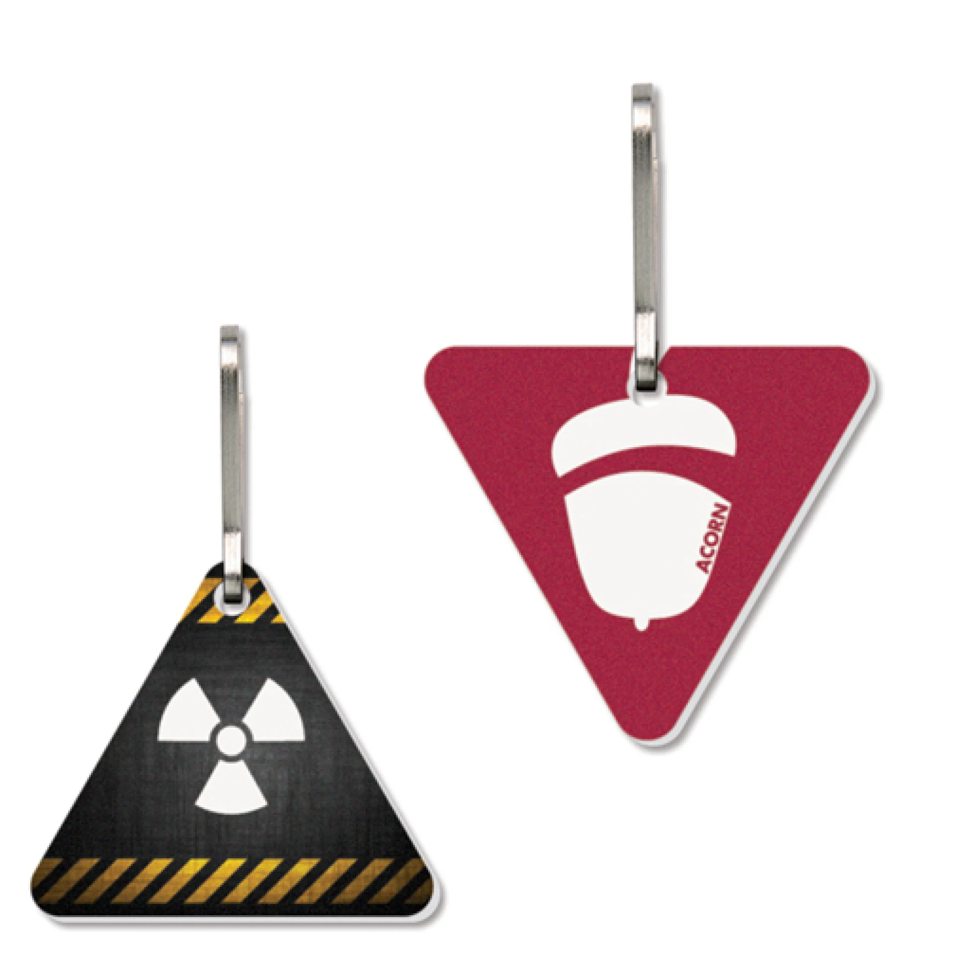 Product: Large Triangle Bag & Luggage Tag (Zipper Pull) - Full Color