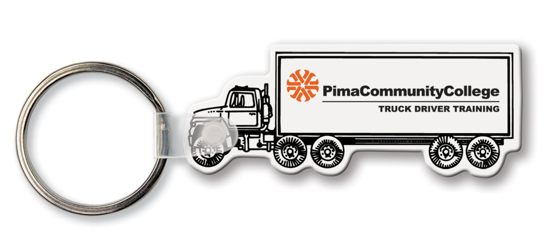 Product: Semi Truck Key Tag (Spot Color)