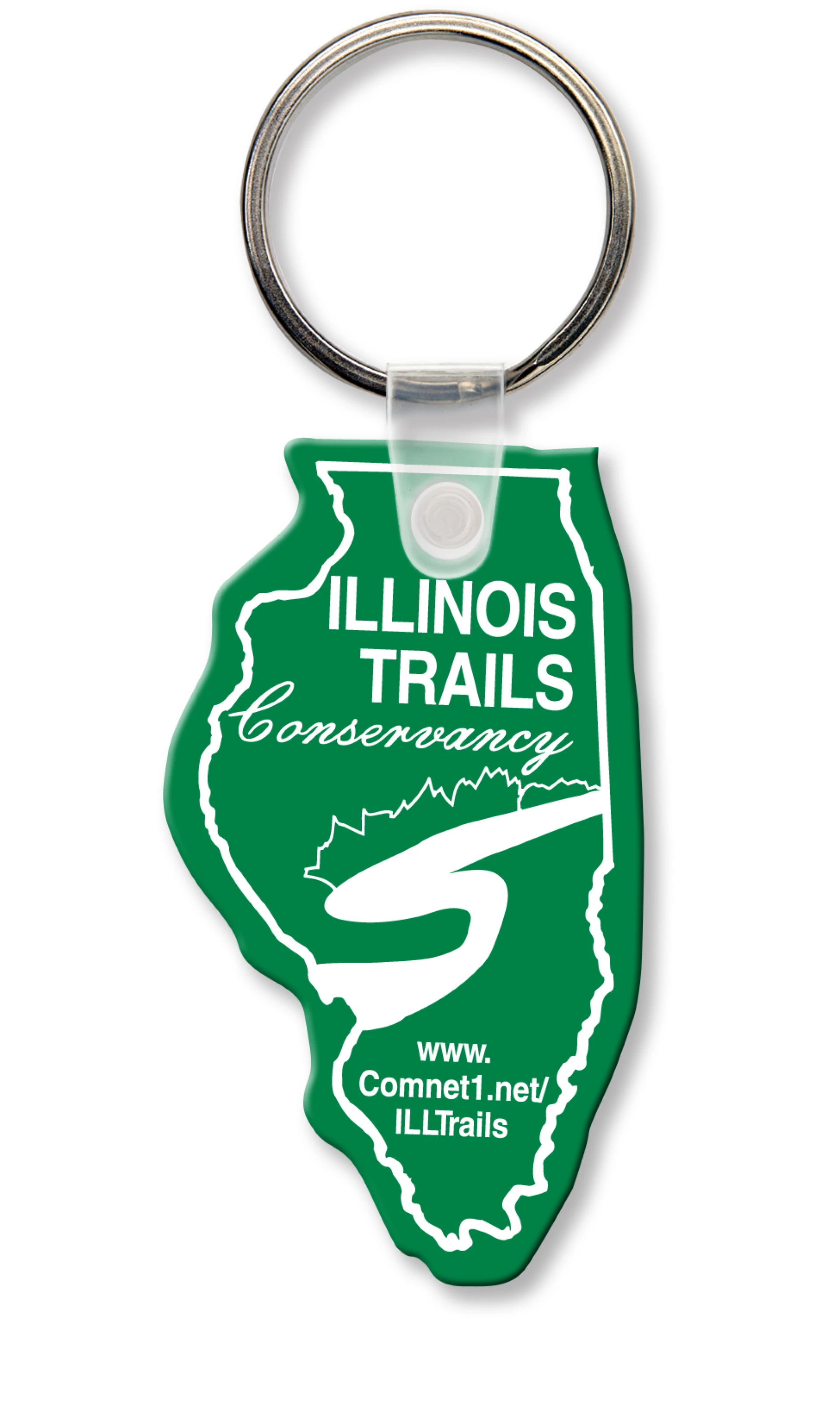 Product: Illinois State Shape Key Tag (Spot Color)
