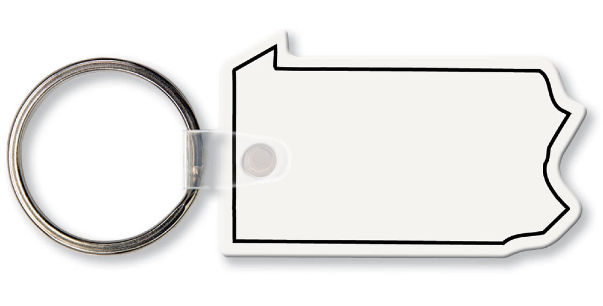 Product: Pennsylvania State Shape Key Tag (Spot Color)