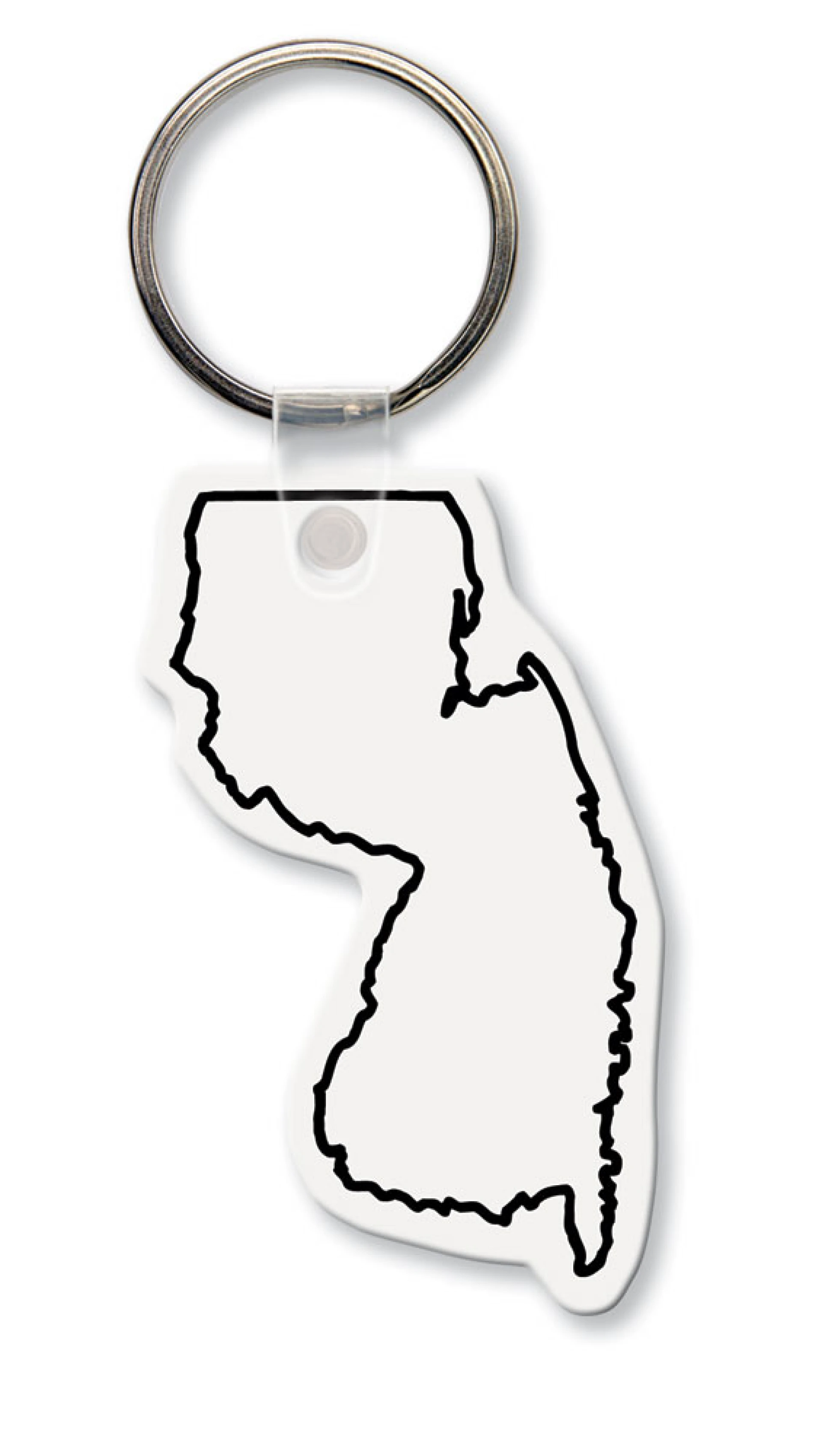 Product: New Jersey State Shape Key Tag (Spot Color)