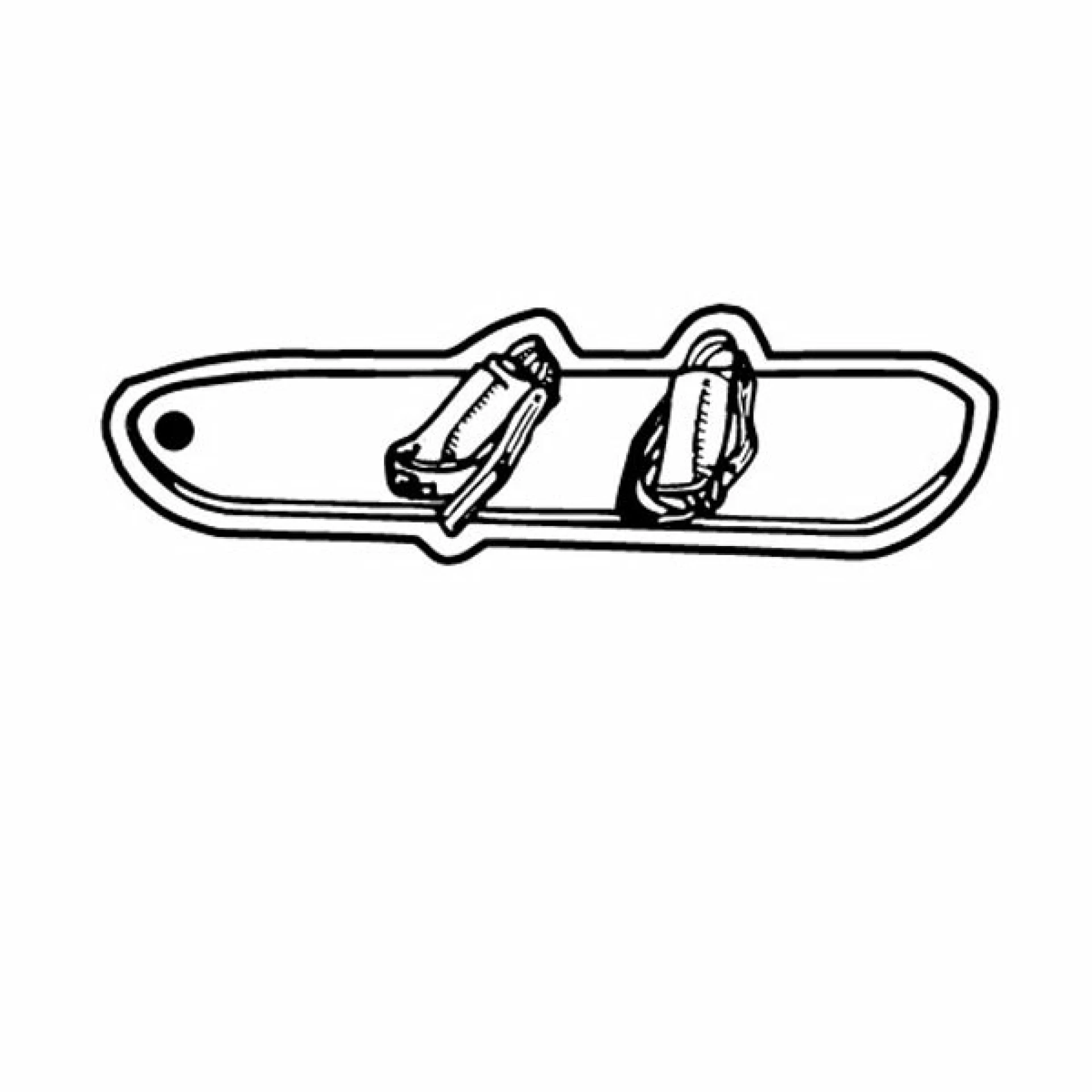 Product: Snowboard Key Tag - Spot Color