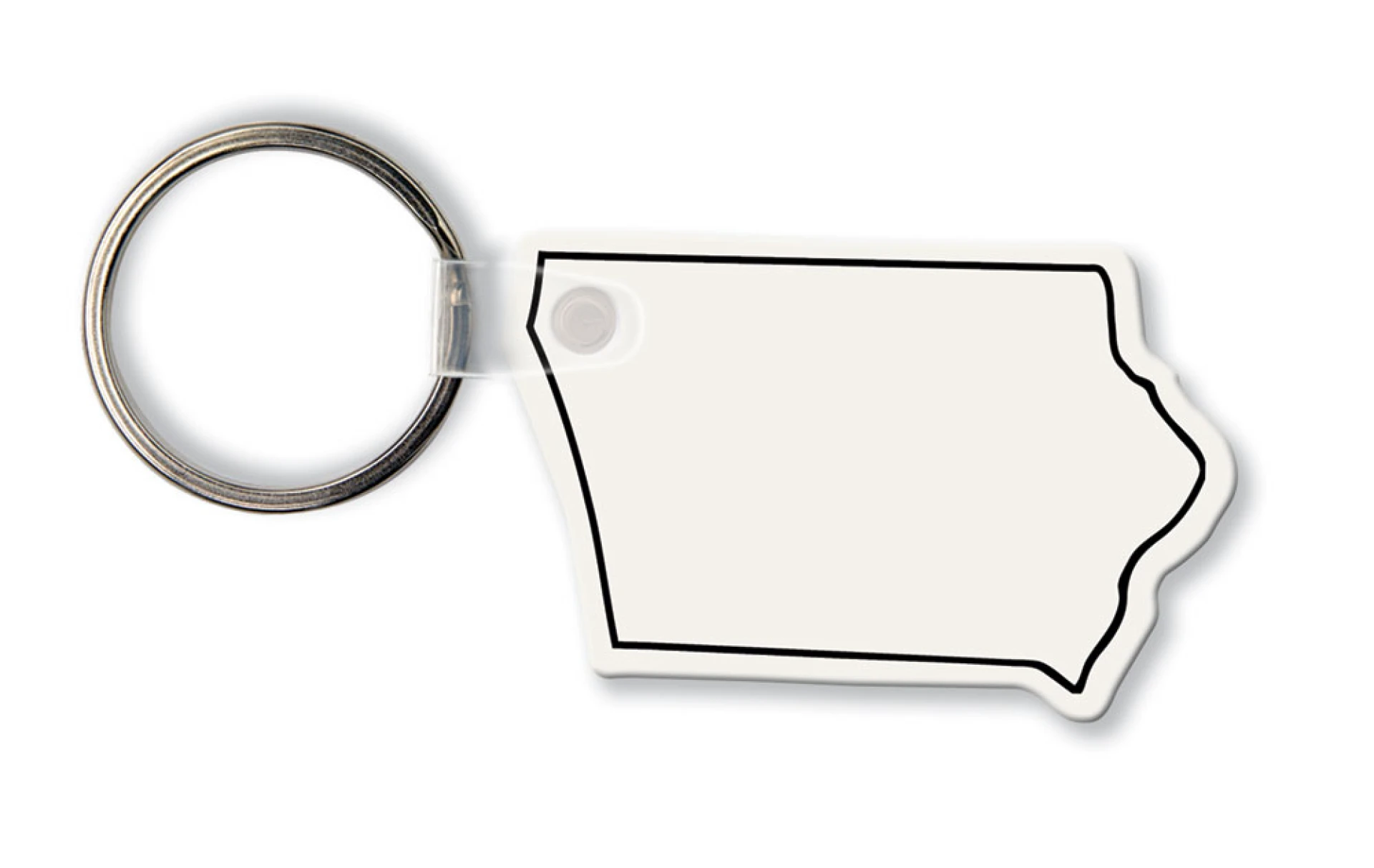 Product: Iowa State Shape Key Tag (Spot Color)