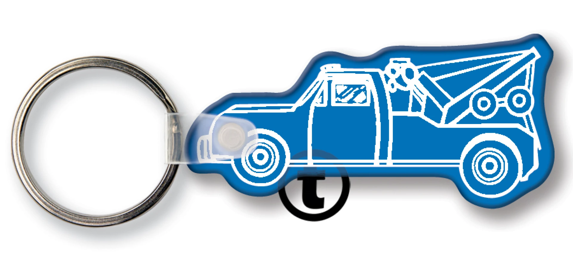 Product: Tow Truck Key Tag (Spot Color)