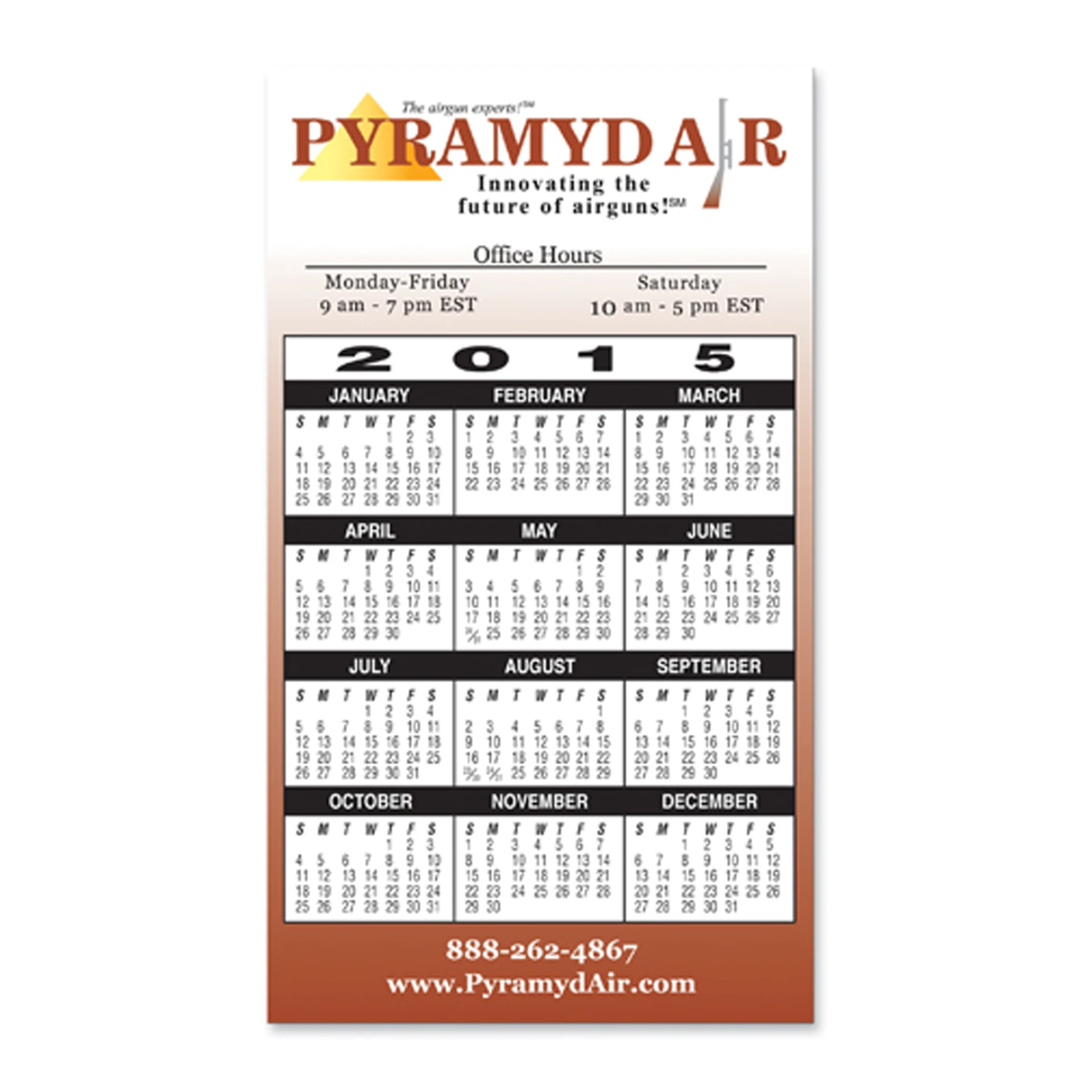 Product: Calendar Rectangle Magnet - Full Color