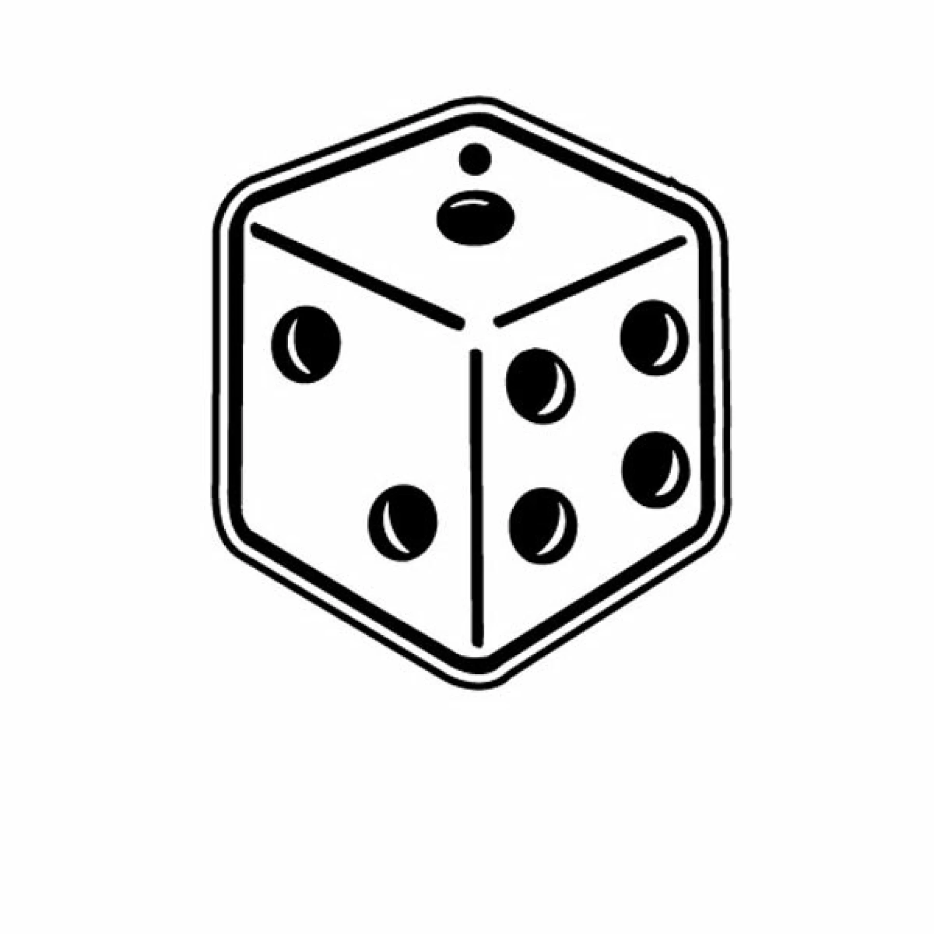 Product: Dice Key Tag - Spot Color