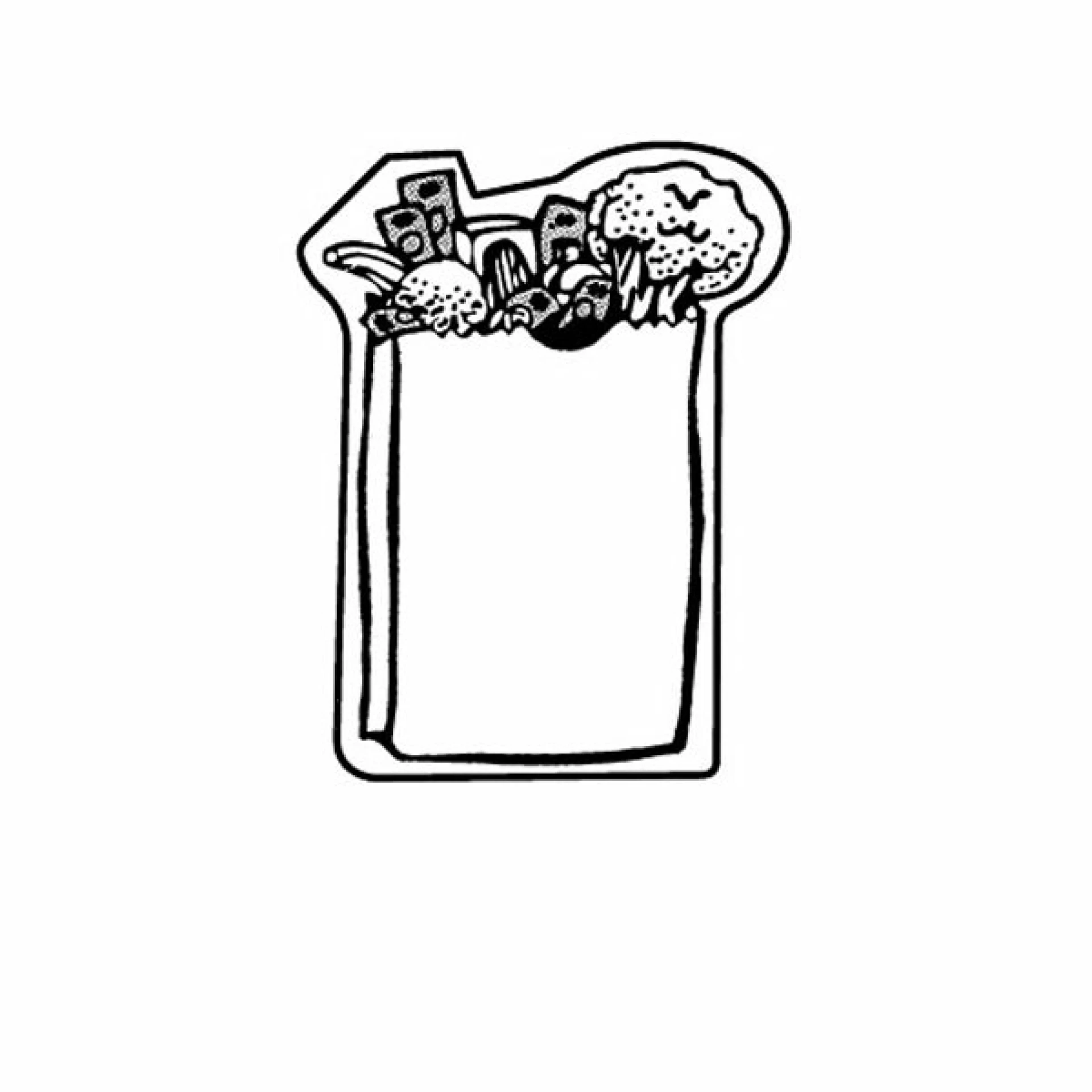 Product: Grocery Bag Magnet - Full Color