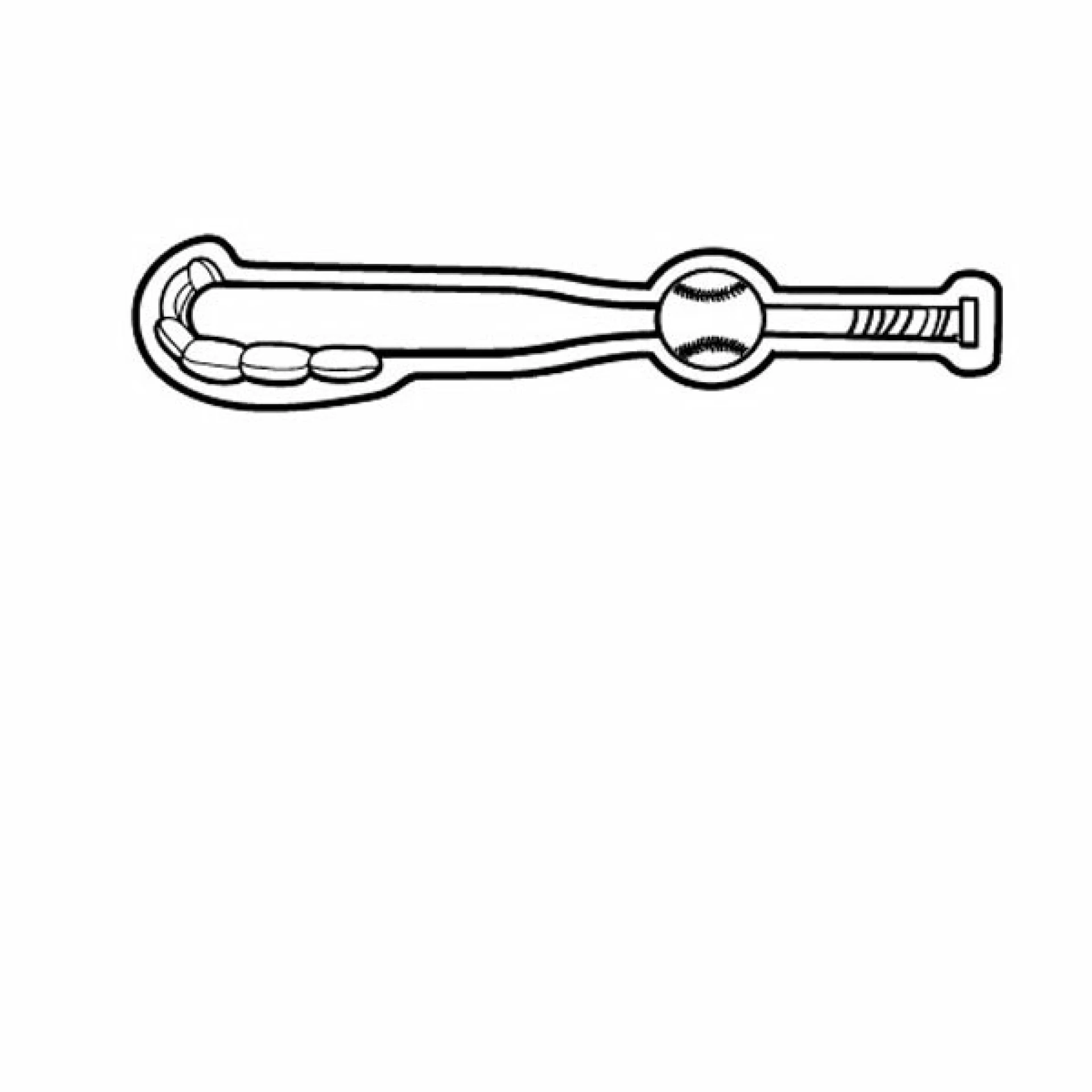 Product: Magnet - Baseball, Bat & Glove - Full Color