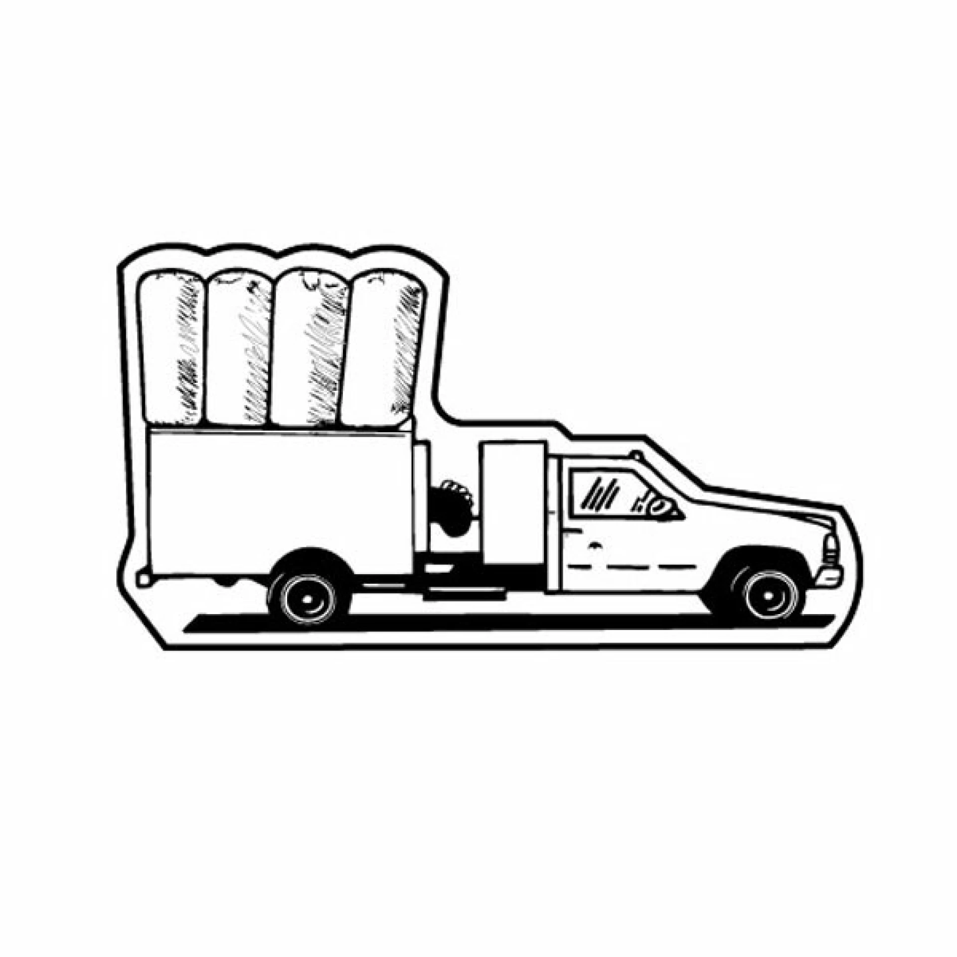 Product: Magnet - Vacuum Truck - Full Color
