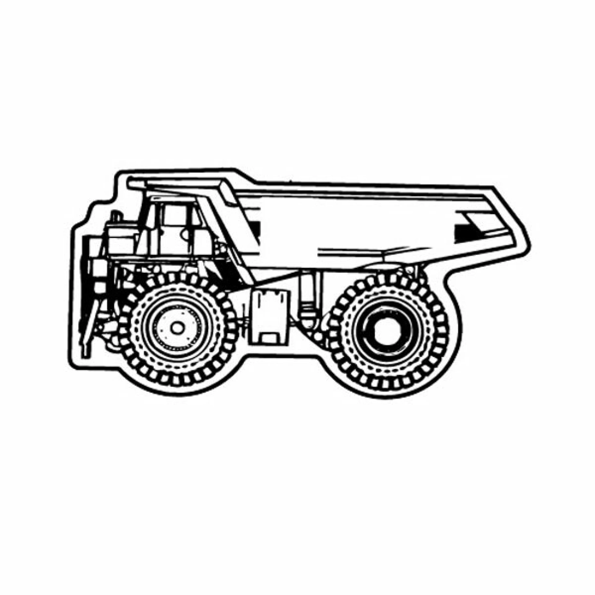 Product: Magnet - Miner Dump Truck - Full Color
