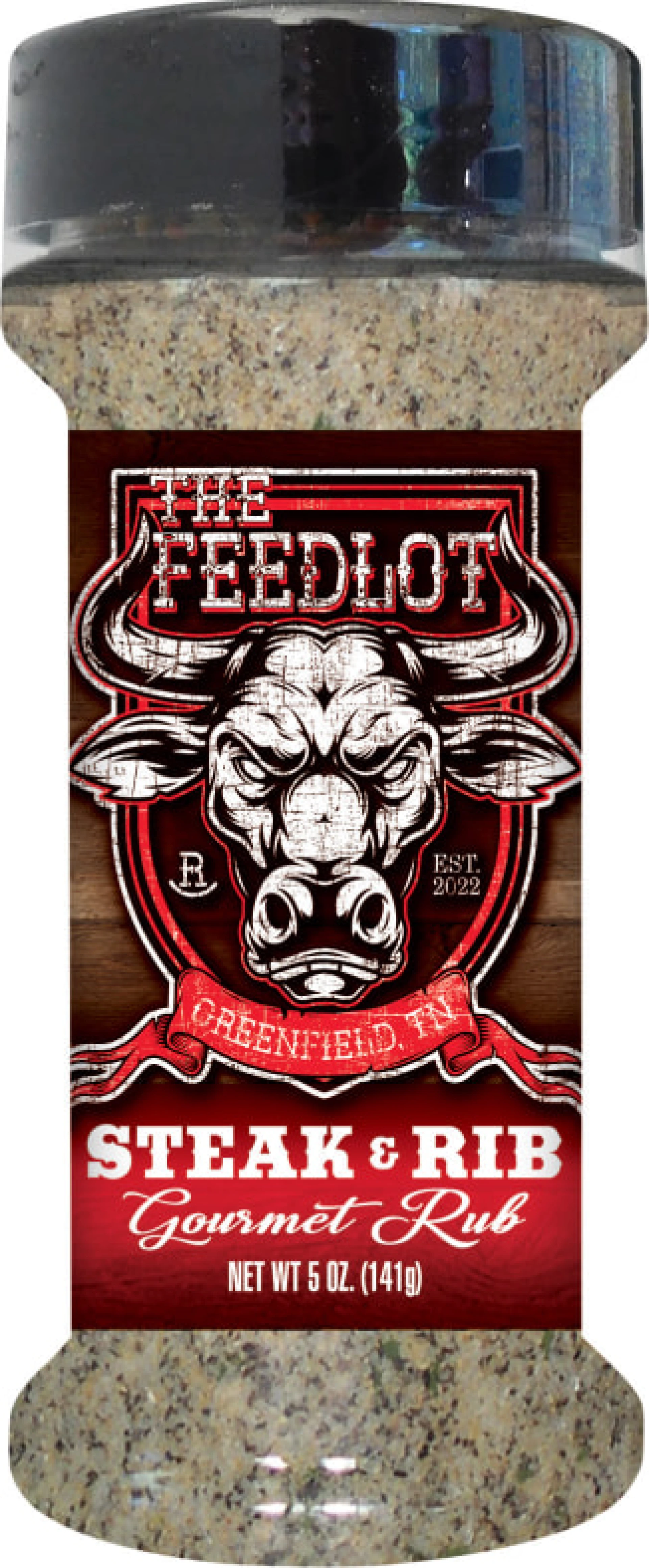 Product: Steak and Rib Rub (half pint) w/ shaker cap