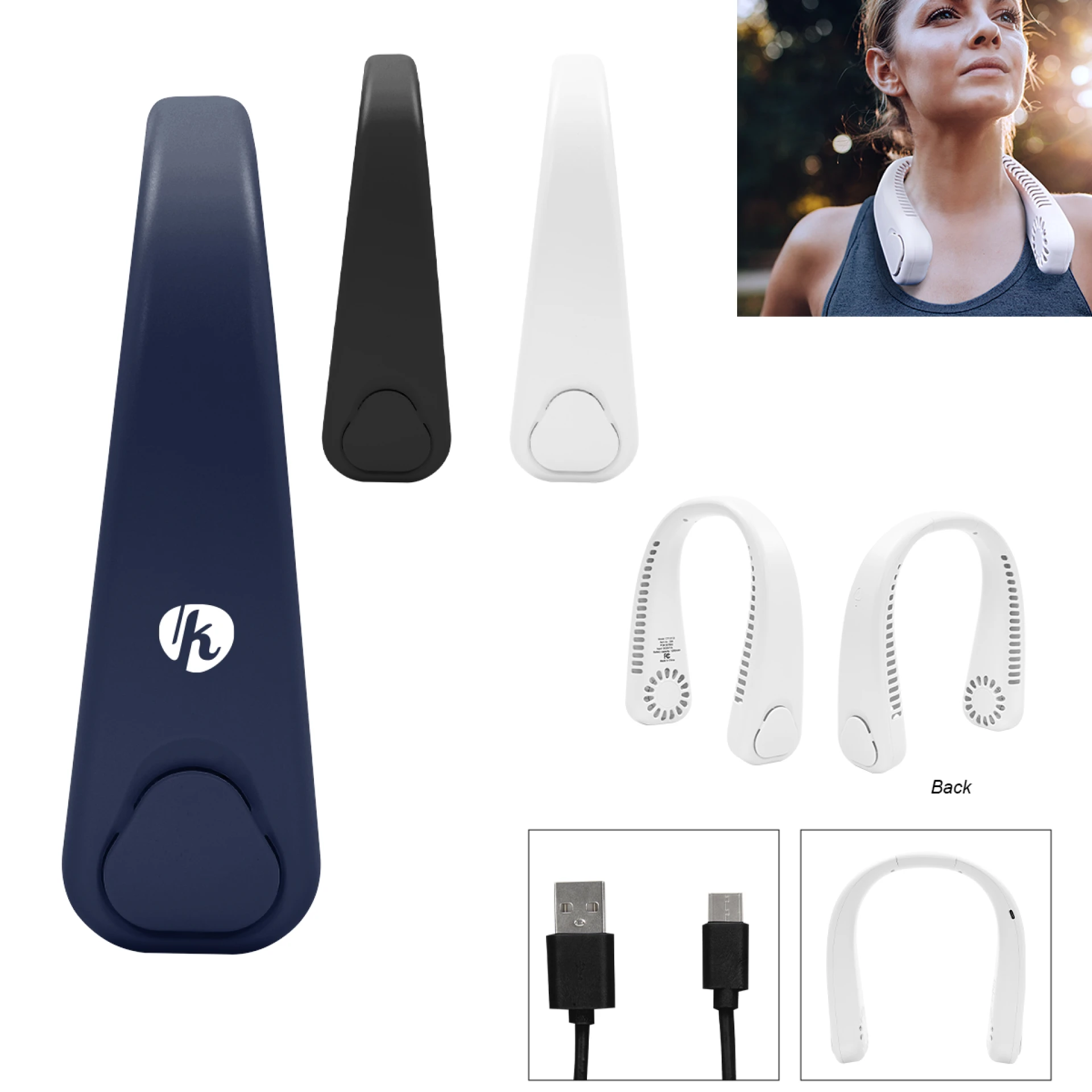 Product: Hands-free Rechargeable Neck Fan 2.0