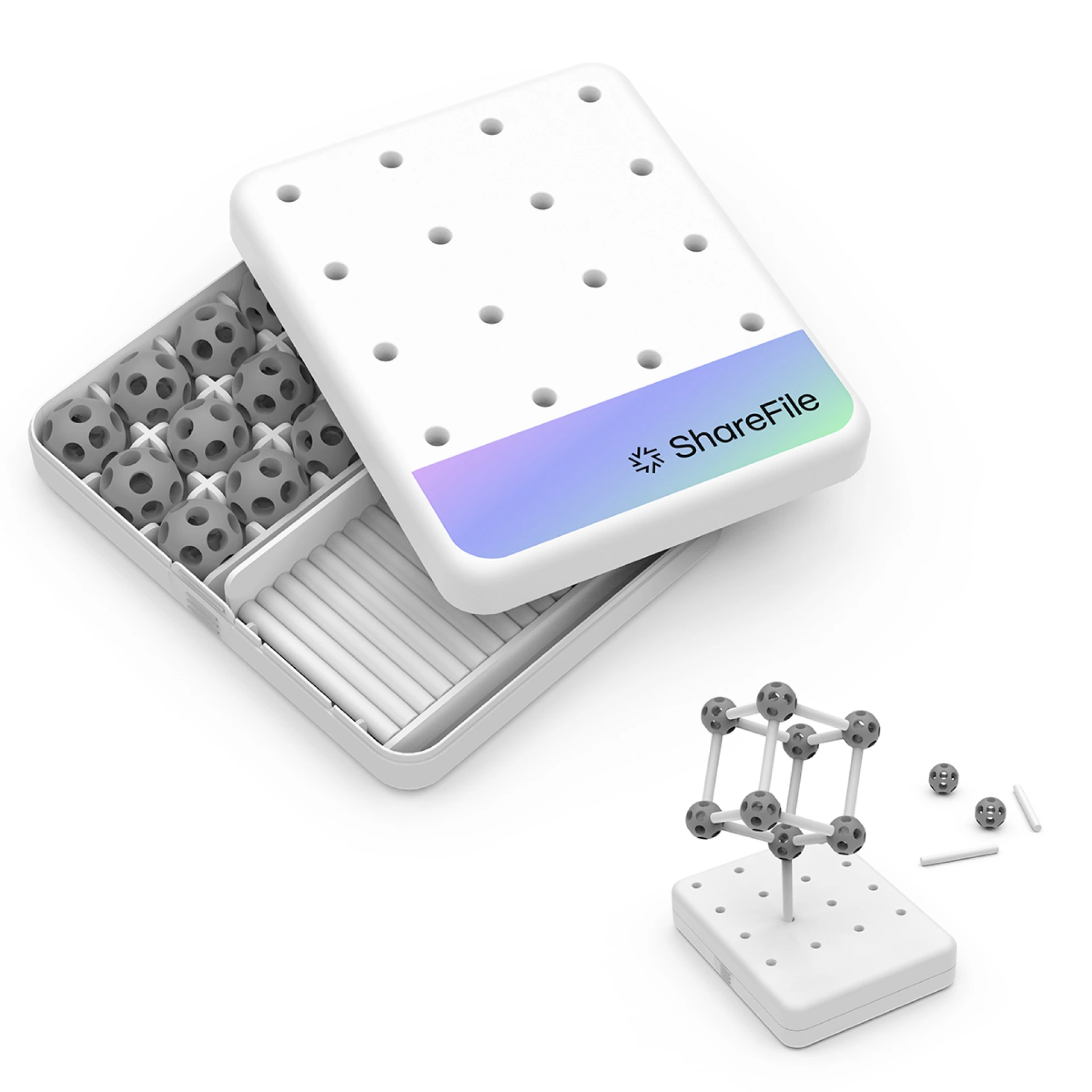 Product: Powerstick Molecule Desktop Sculpture Set