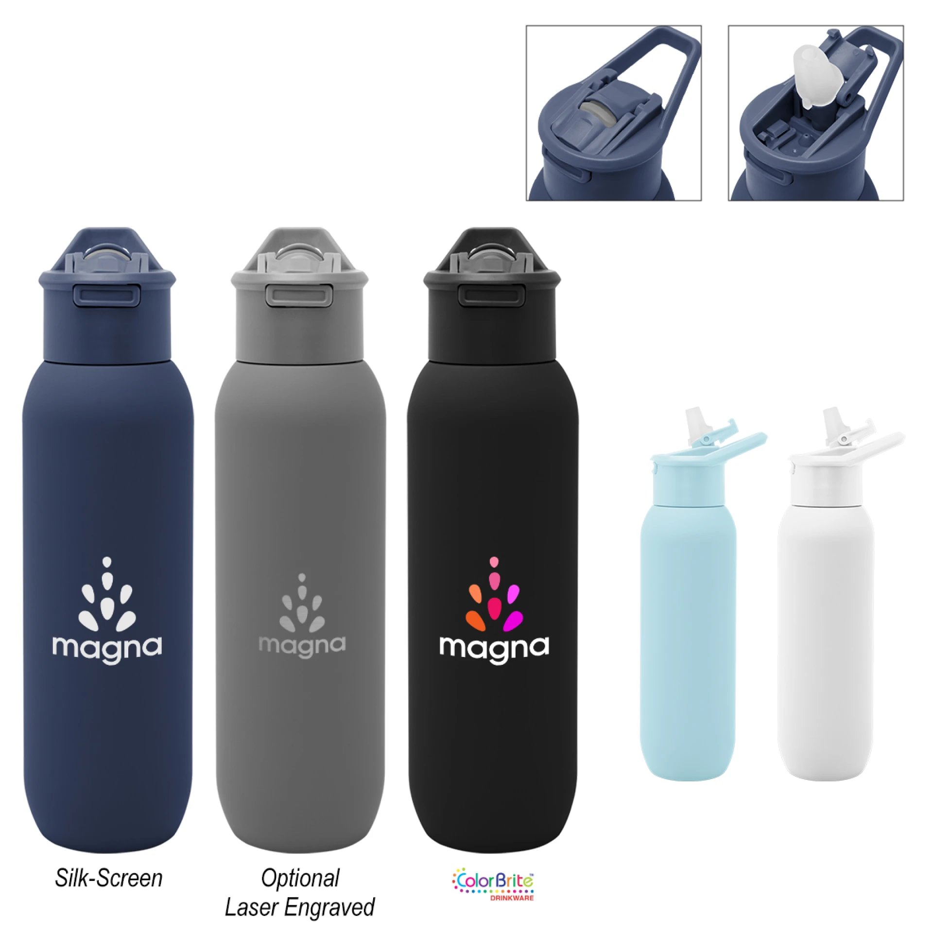 Product: 20 Oz. Hydrus Recycled Stainless Steel Bottle