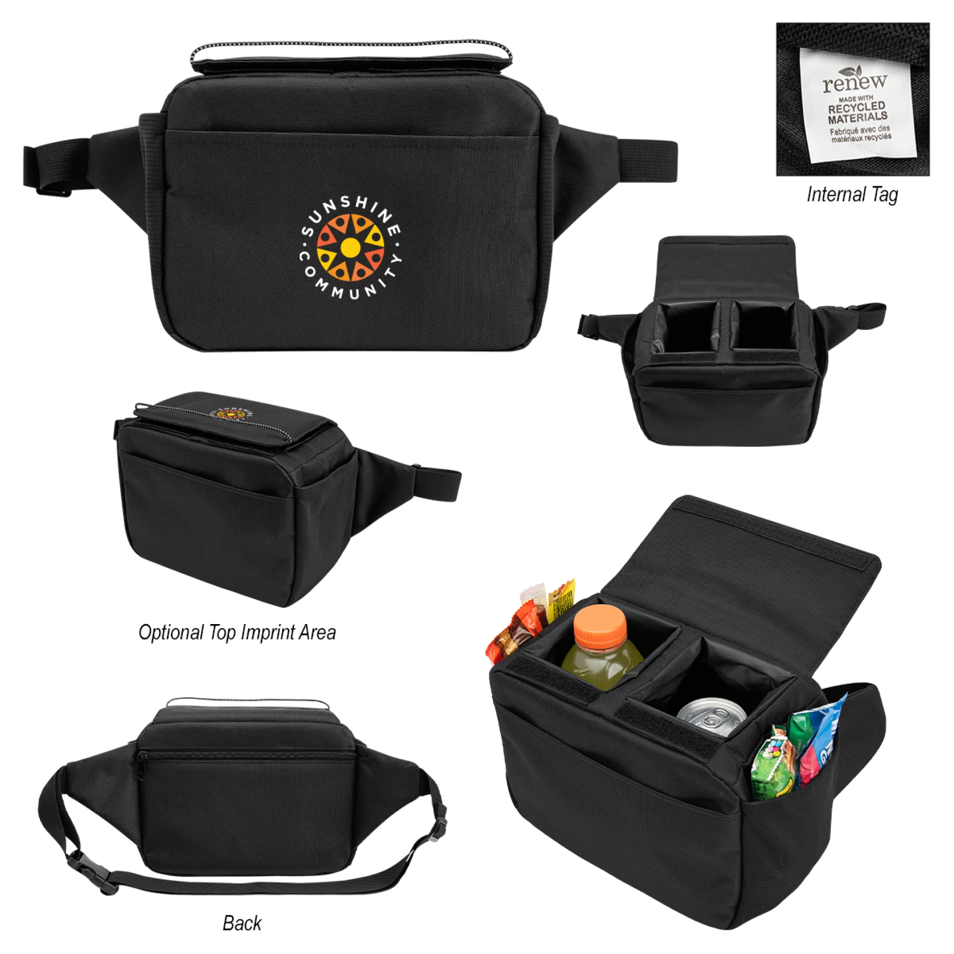 Product: Outpost rPET 2 Can Cooler Belt Bag