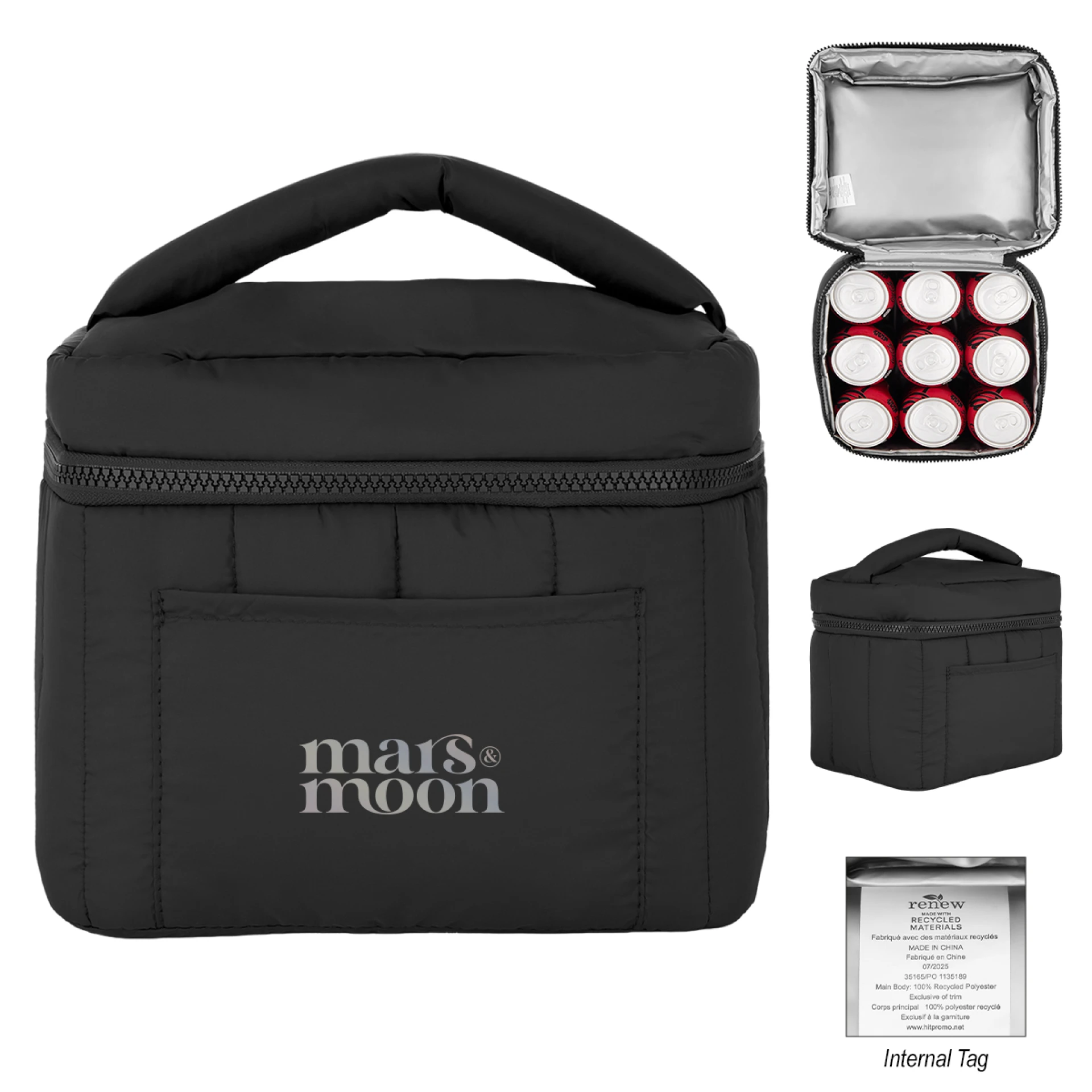 Product: Luxe Puffer rPET 9 Can Cooler Bag