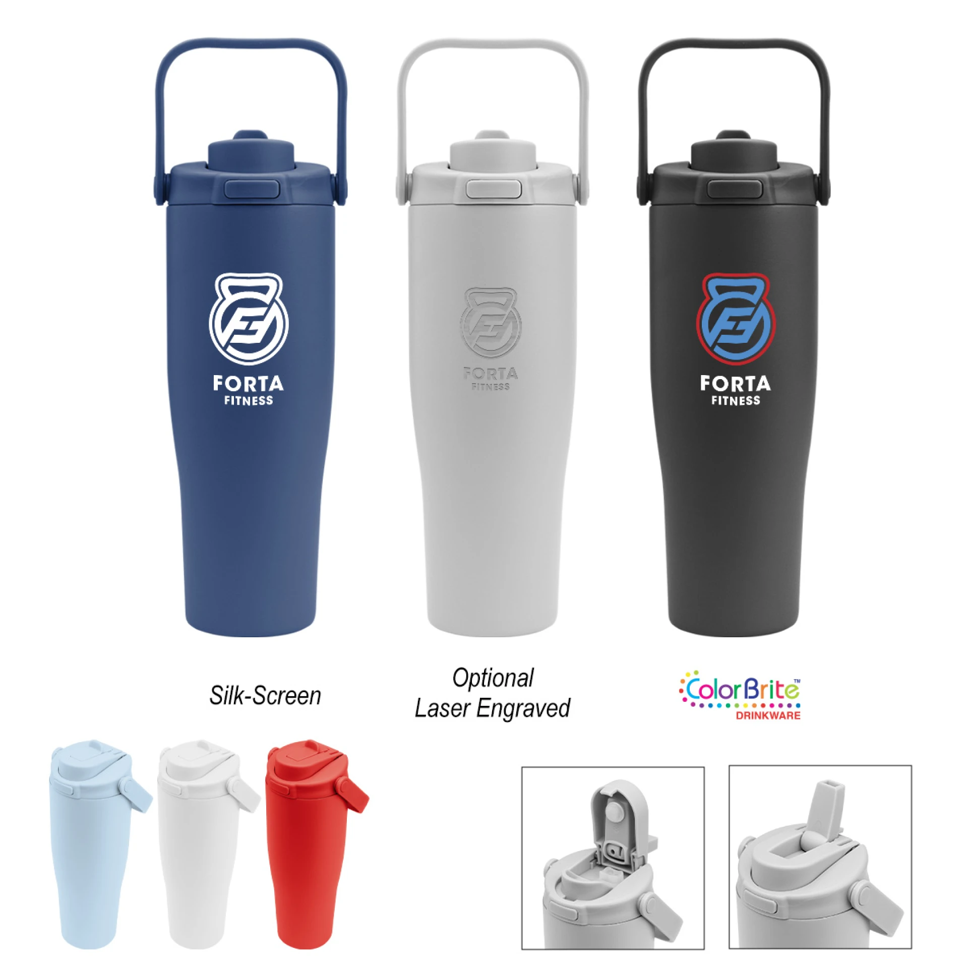 Product: 30 Oz. Denali Sip & Chug Recycled Stainless Steel Tumbler