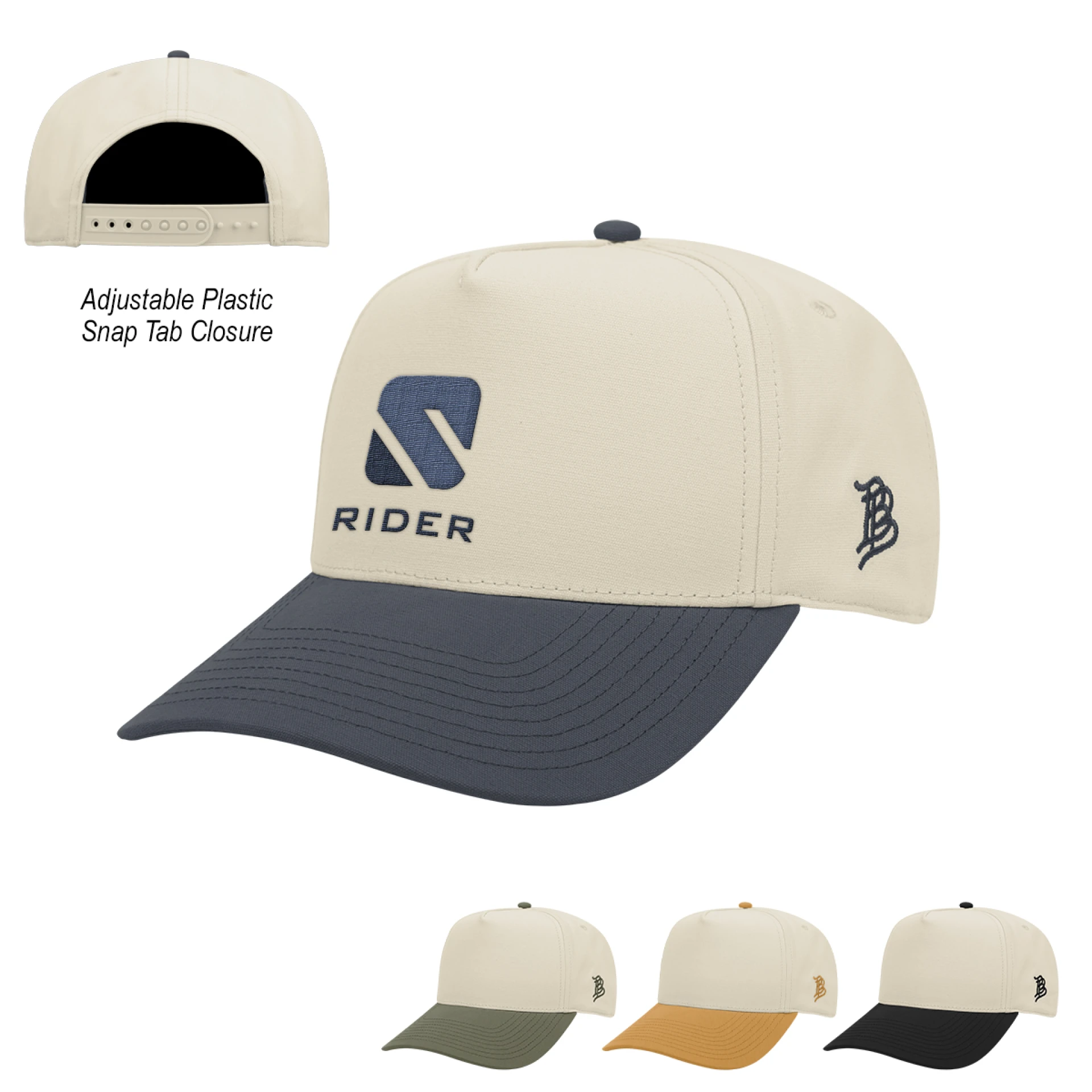 Product: Branded Bills 33510 Bare Curved Two-Tone Canvas Cap