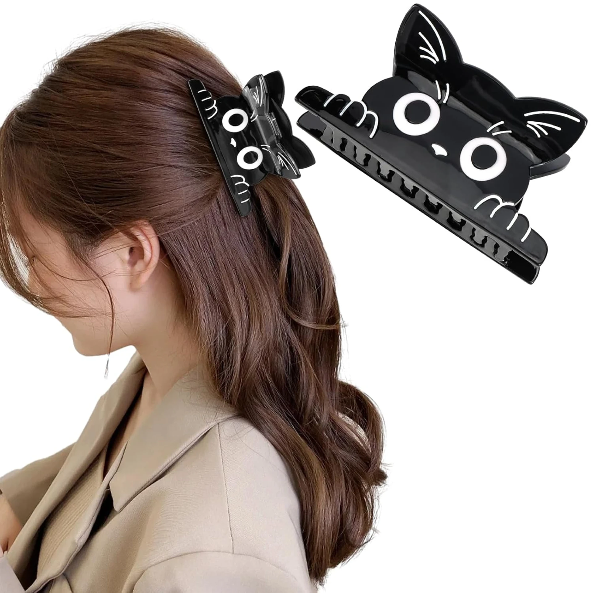 Product: Custom Molded Hair Claw Clip with Full Color Print