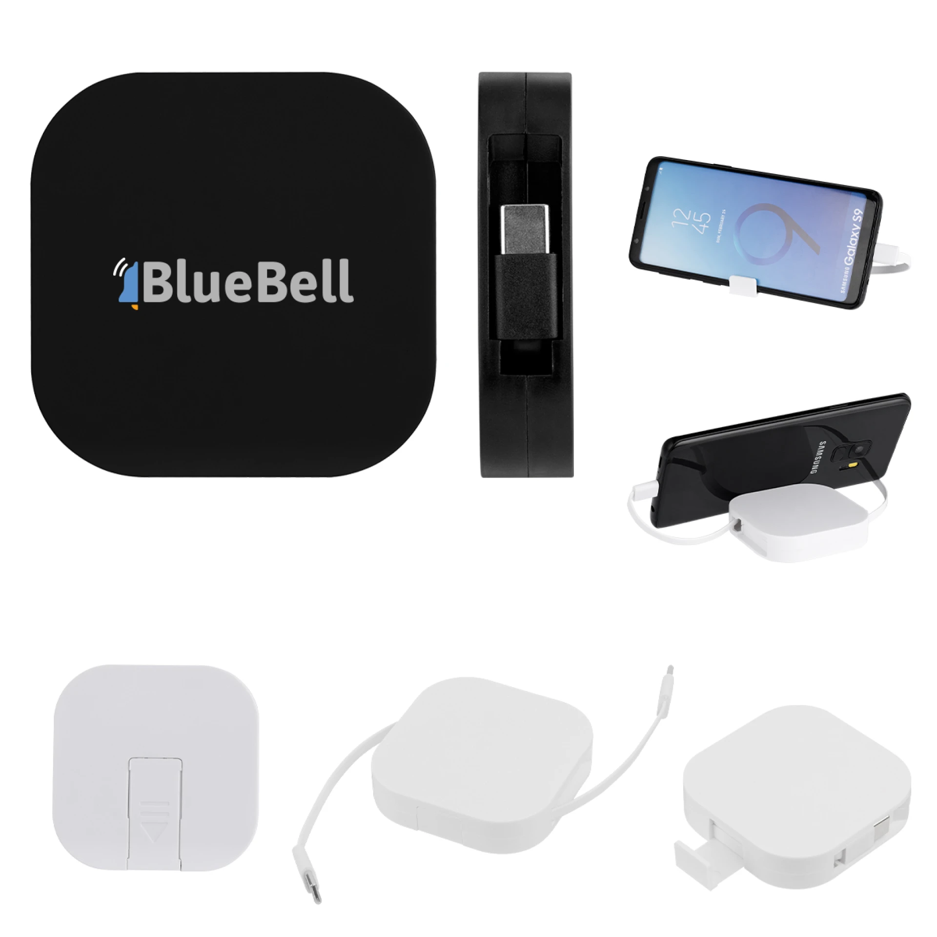 Product: 60W rABS Retractable Quick Charging Cable & Phone Stand