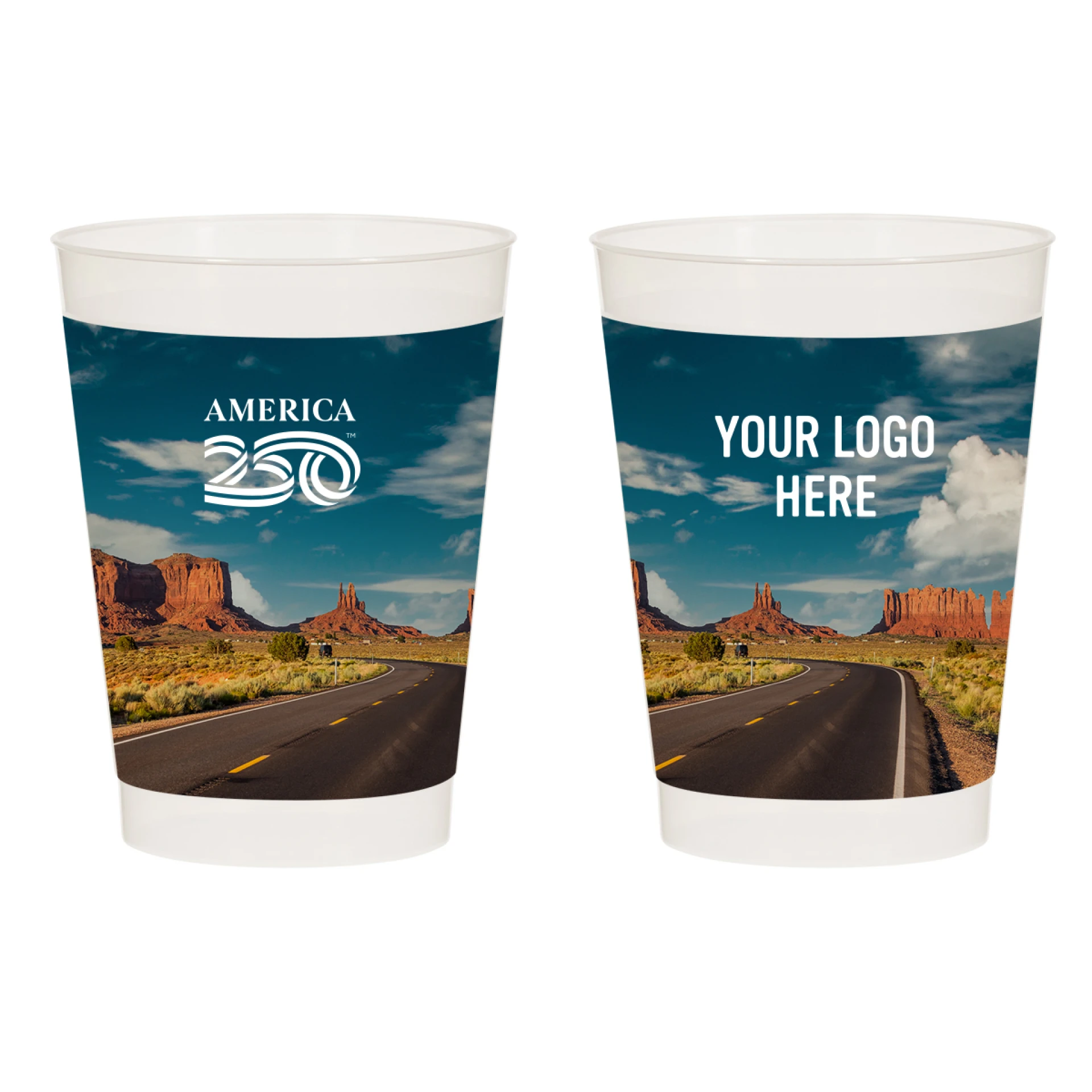 Product: America250™ 10 Oz. Full Color Frost Flex Stadium Cup