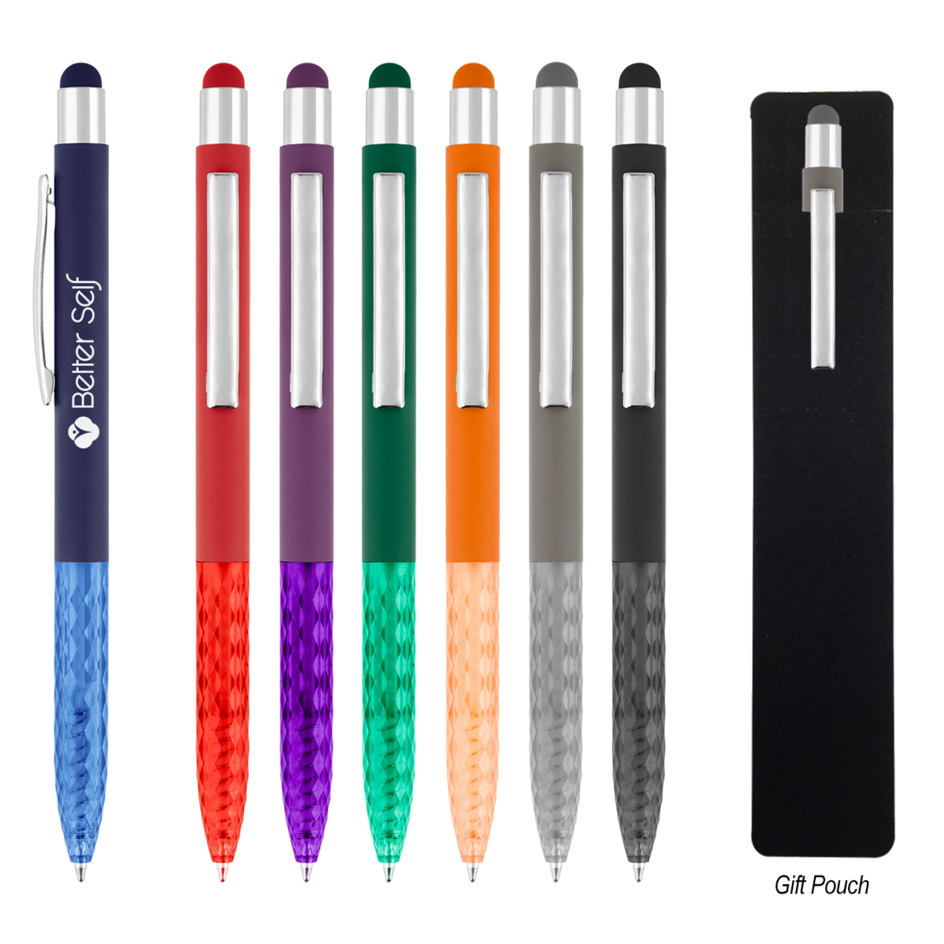 Product: KELSEY RECYCLED ALUMINUM STYLUS PEN