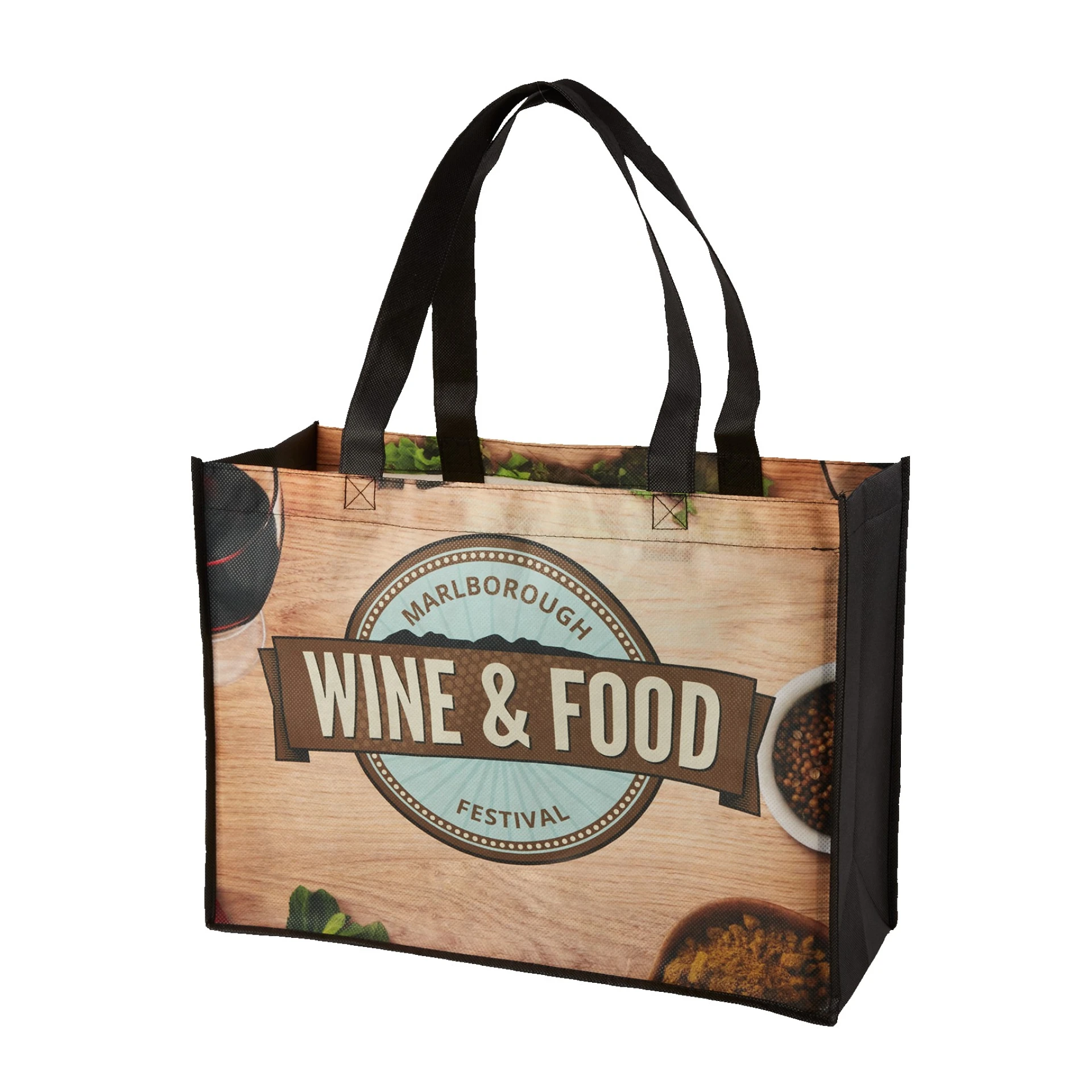 Product: Sublimated 2 Sided Non-Woven Shopping Tote