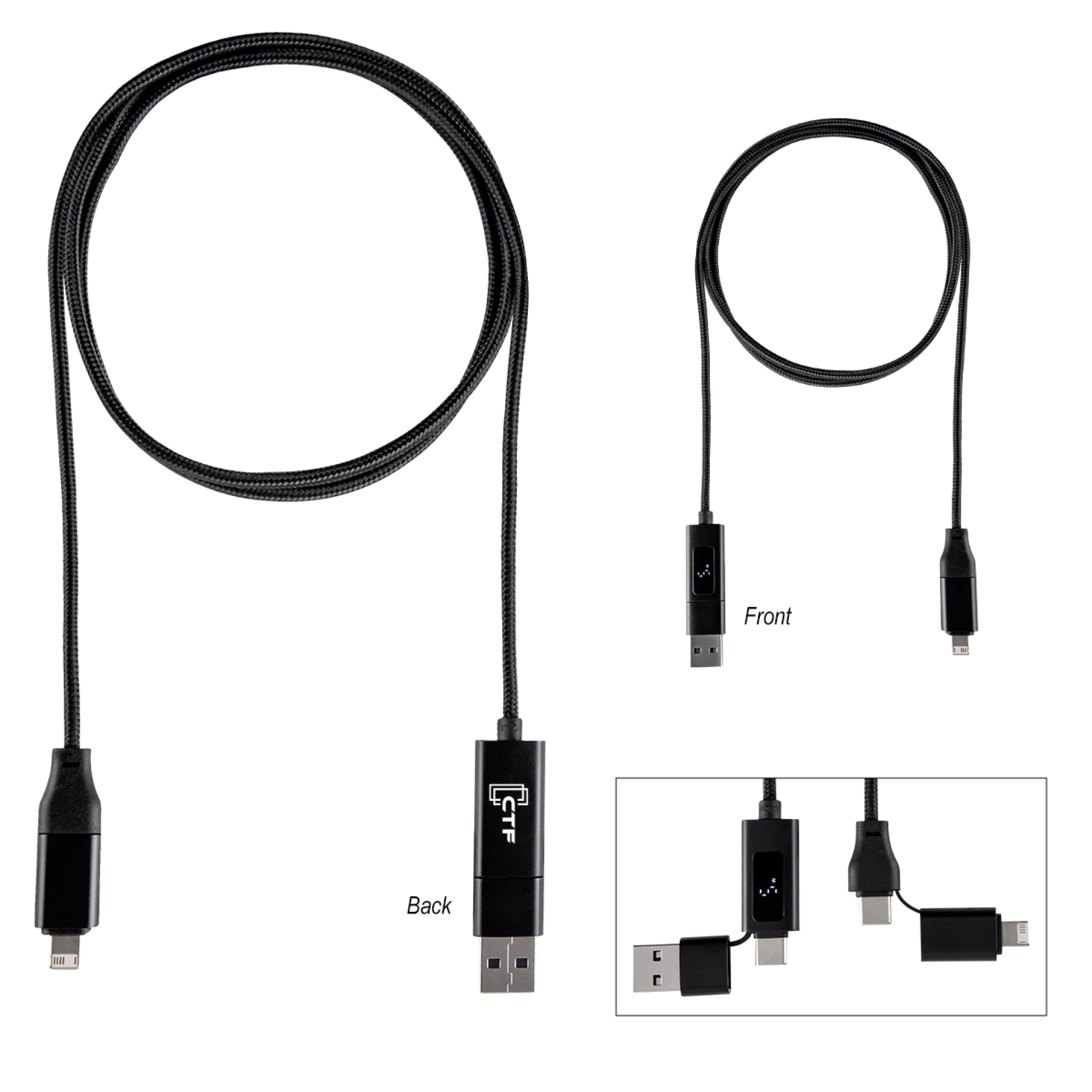 Product: 100W Dual Input Fast Charging Cable
