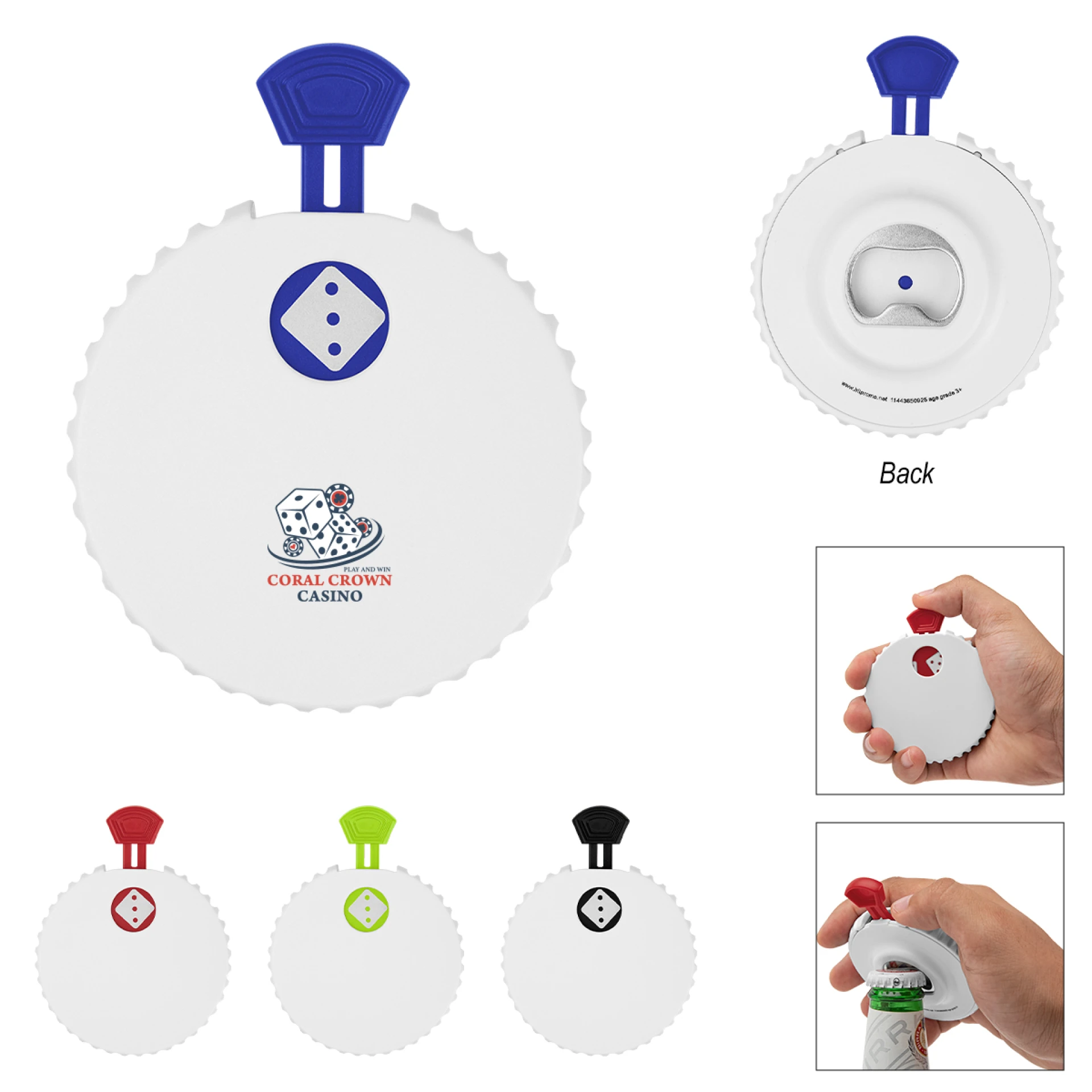 Product: Recycled Dice Clicker Bottle Oppener