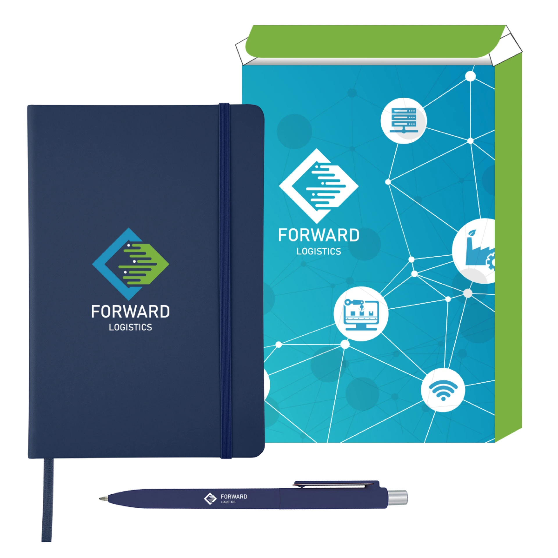 Product: Muse Recycled Journal With Pen And Custom Box