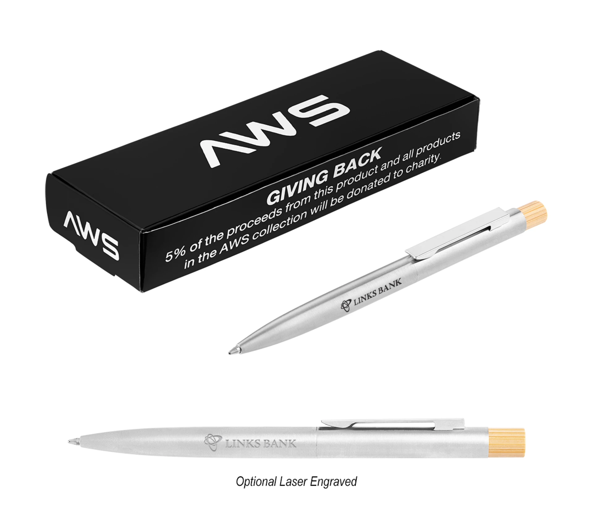 Product: AWS Recycled Stainless Steel Pen