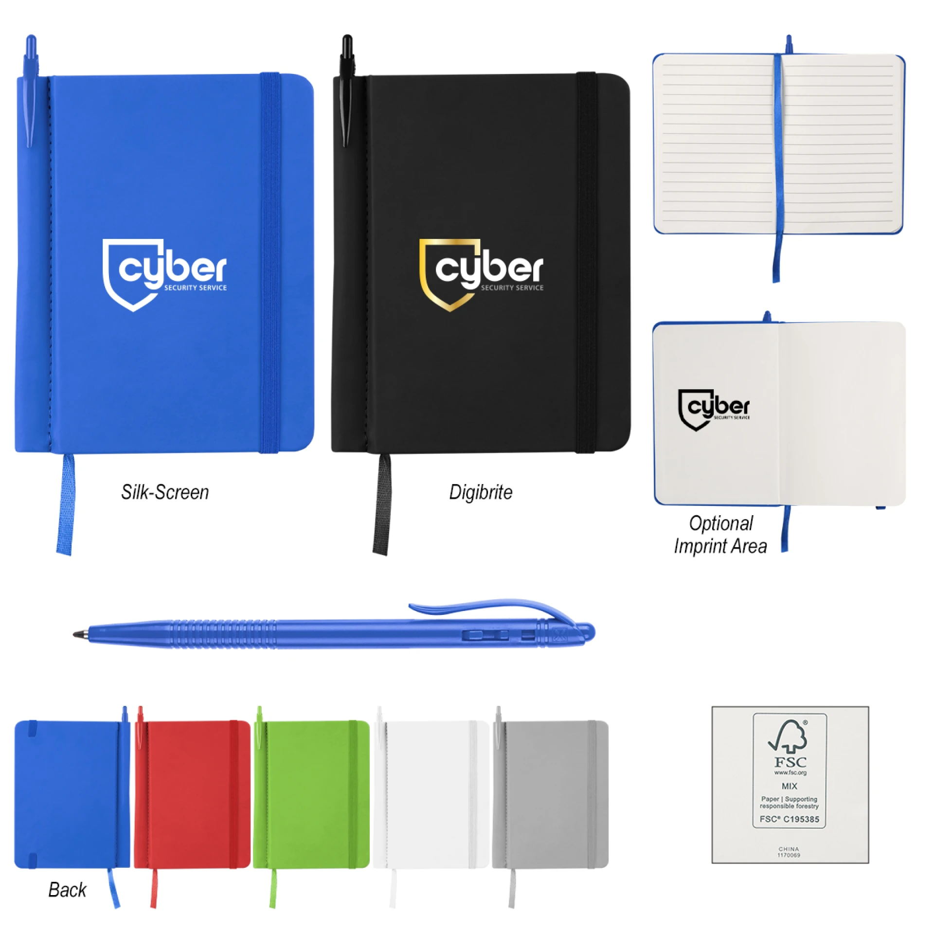 Product: Billie Recycled Jotter with Pen