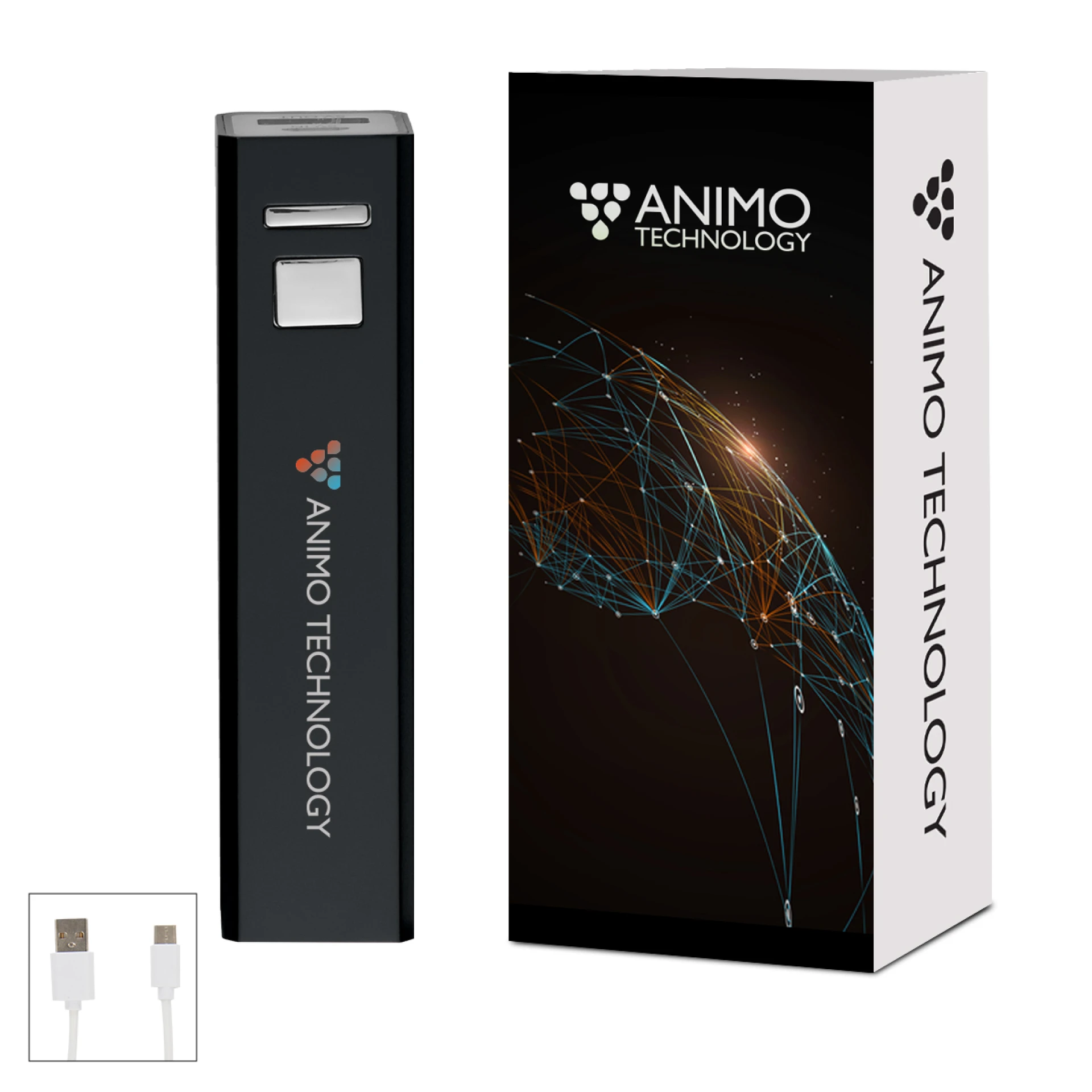 Product: UL Listed 2,200 mAh On-The-Go Power Bank 2.0 With Custom Box
