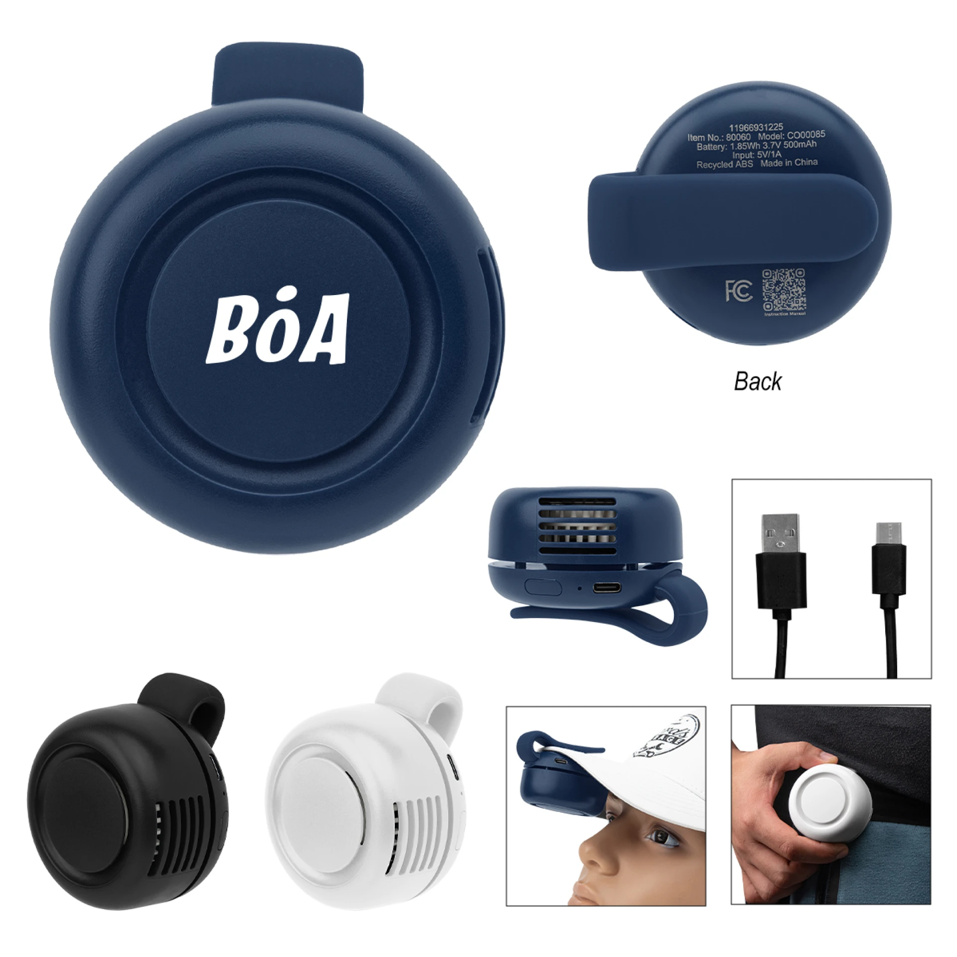 Product: rABS Mini Clip Fan