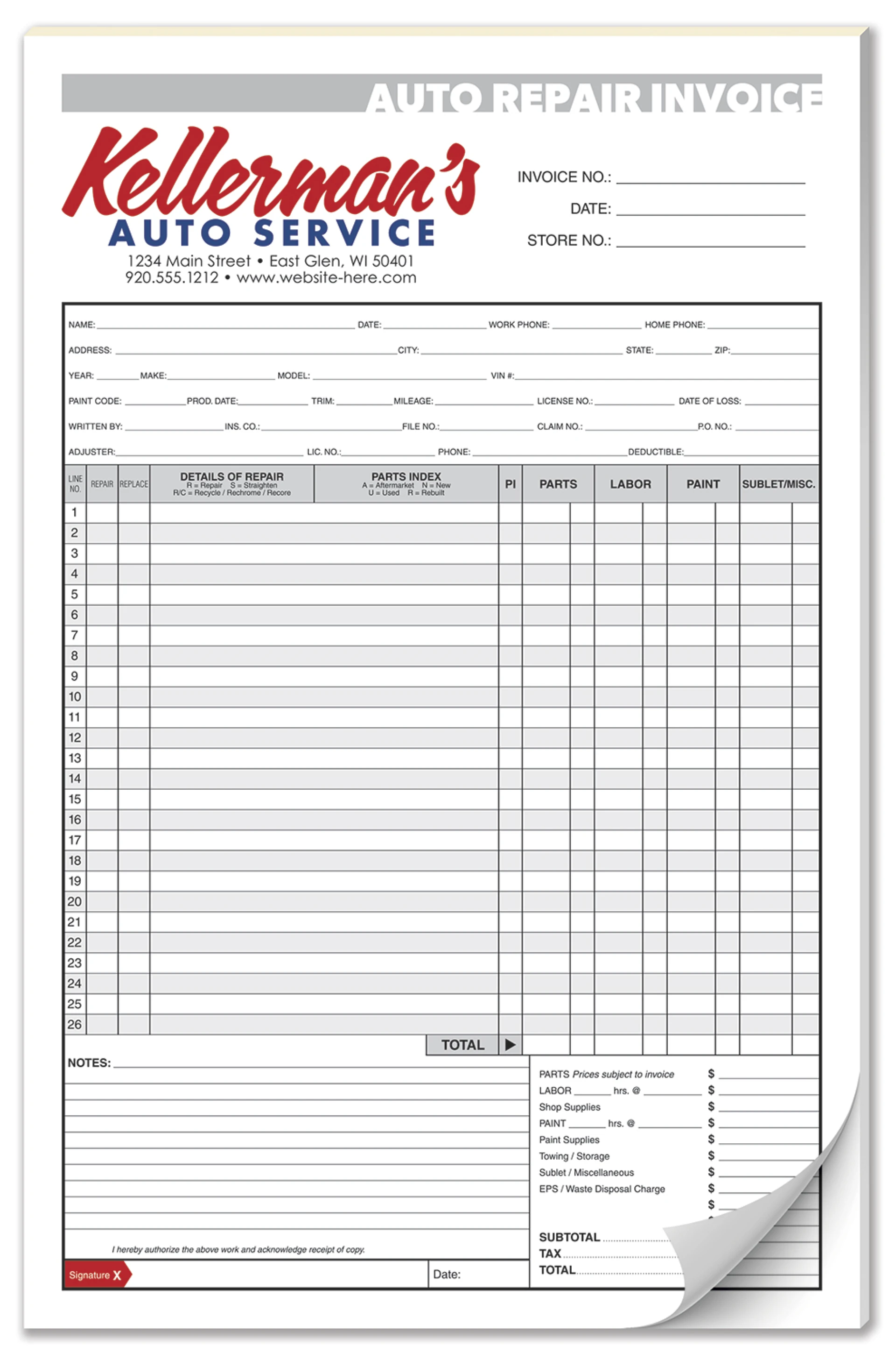 Product: Scratch Pad / Notepad - 25 Sheets - 5.5x8.5