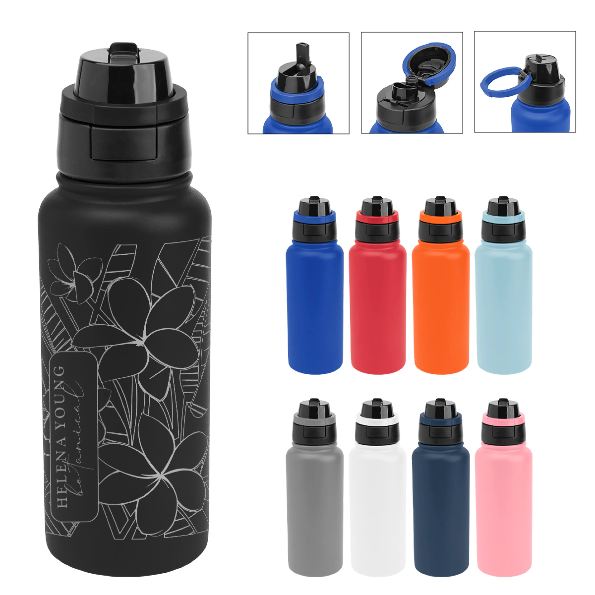 Product: 32 Oz. Full Laser Pop Sip & Chug Recycled Stainless Steel Bottle