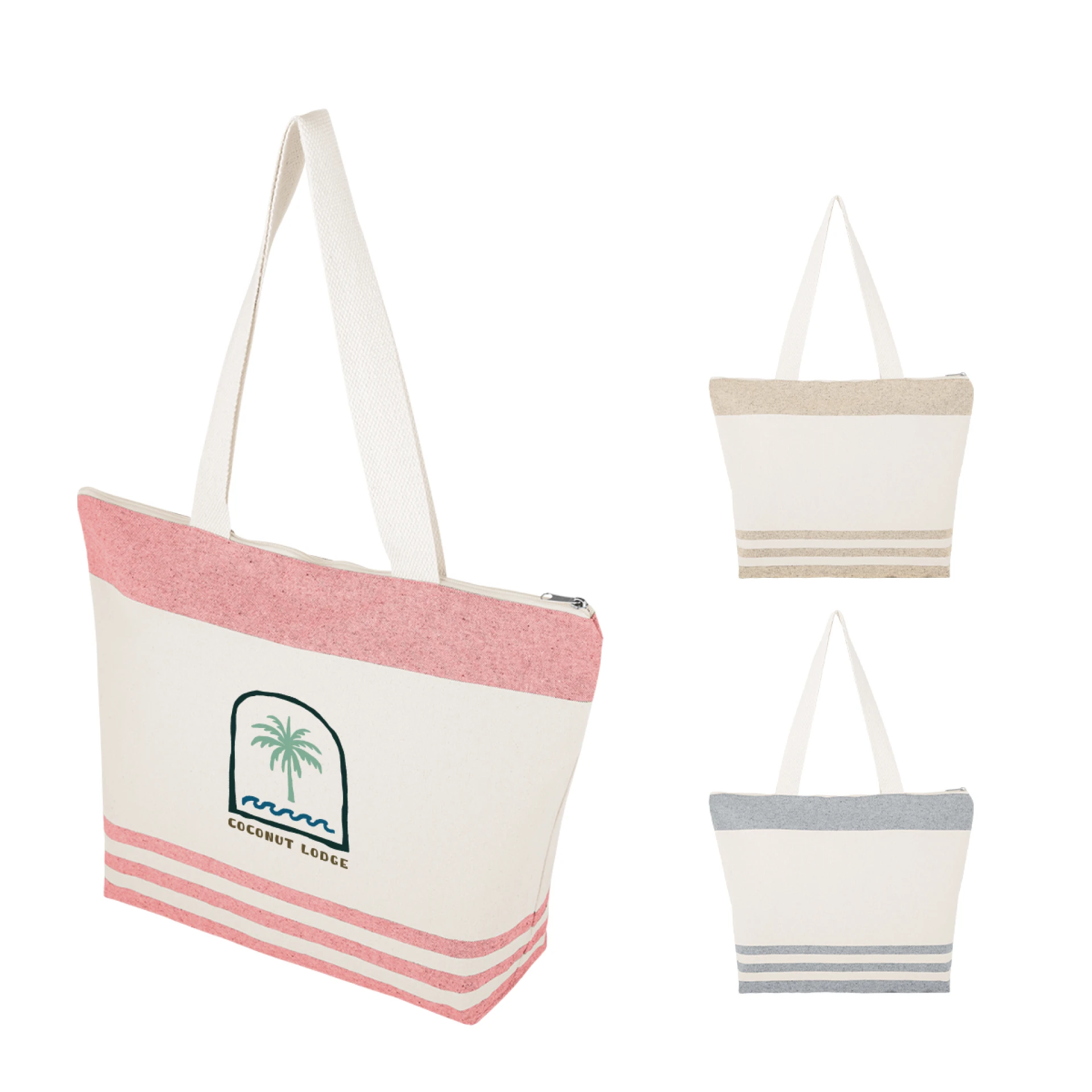 Product: Marlo 10 Oz. Recycled Cotton Zippered Tote Bag