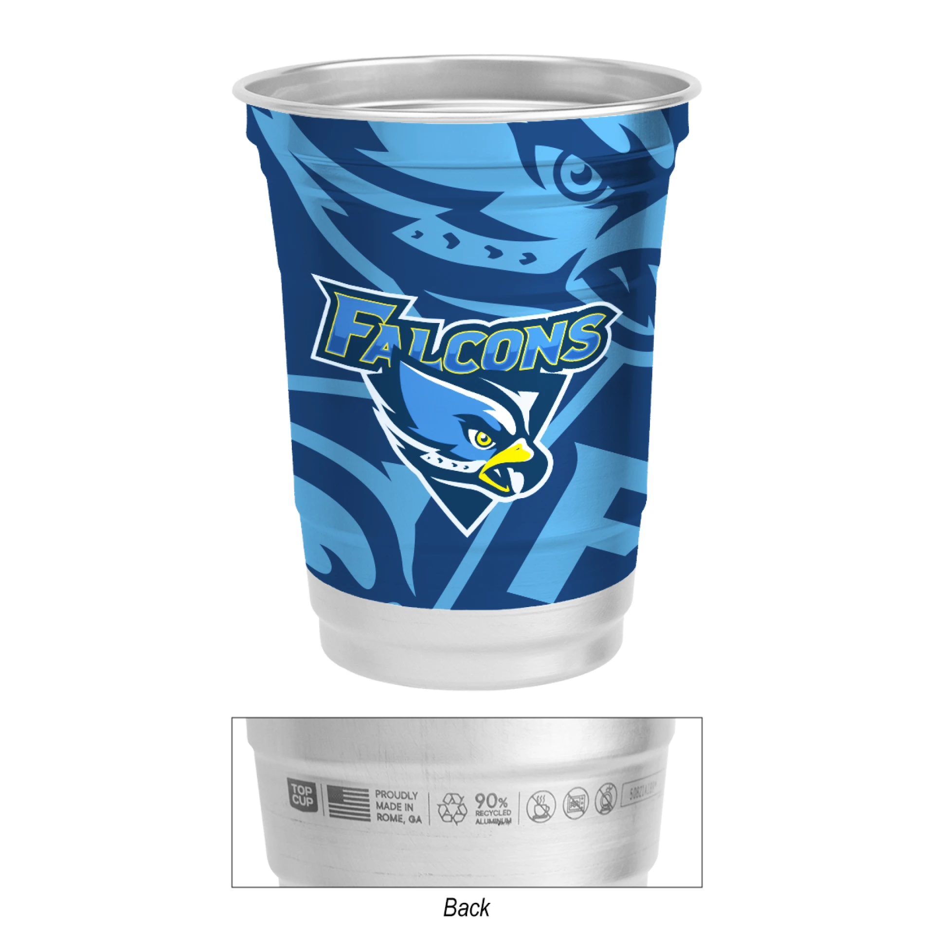 Product: 16 Oz. Top Cup Full Color Aluminum Cup