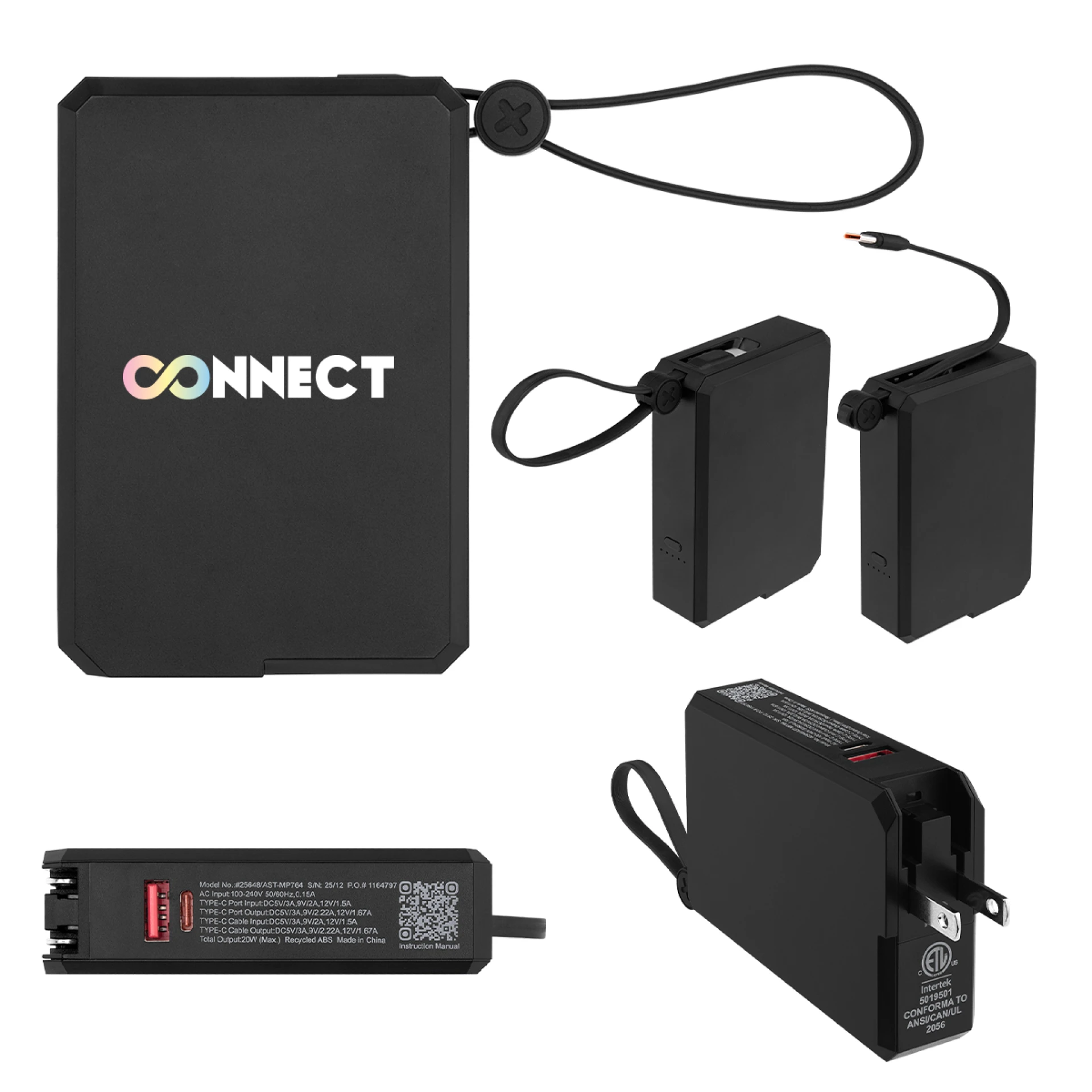 Product: 10,000 mAh A/C & Type-C Power Bank