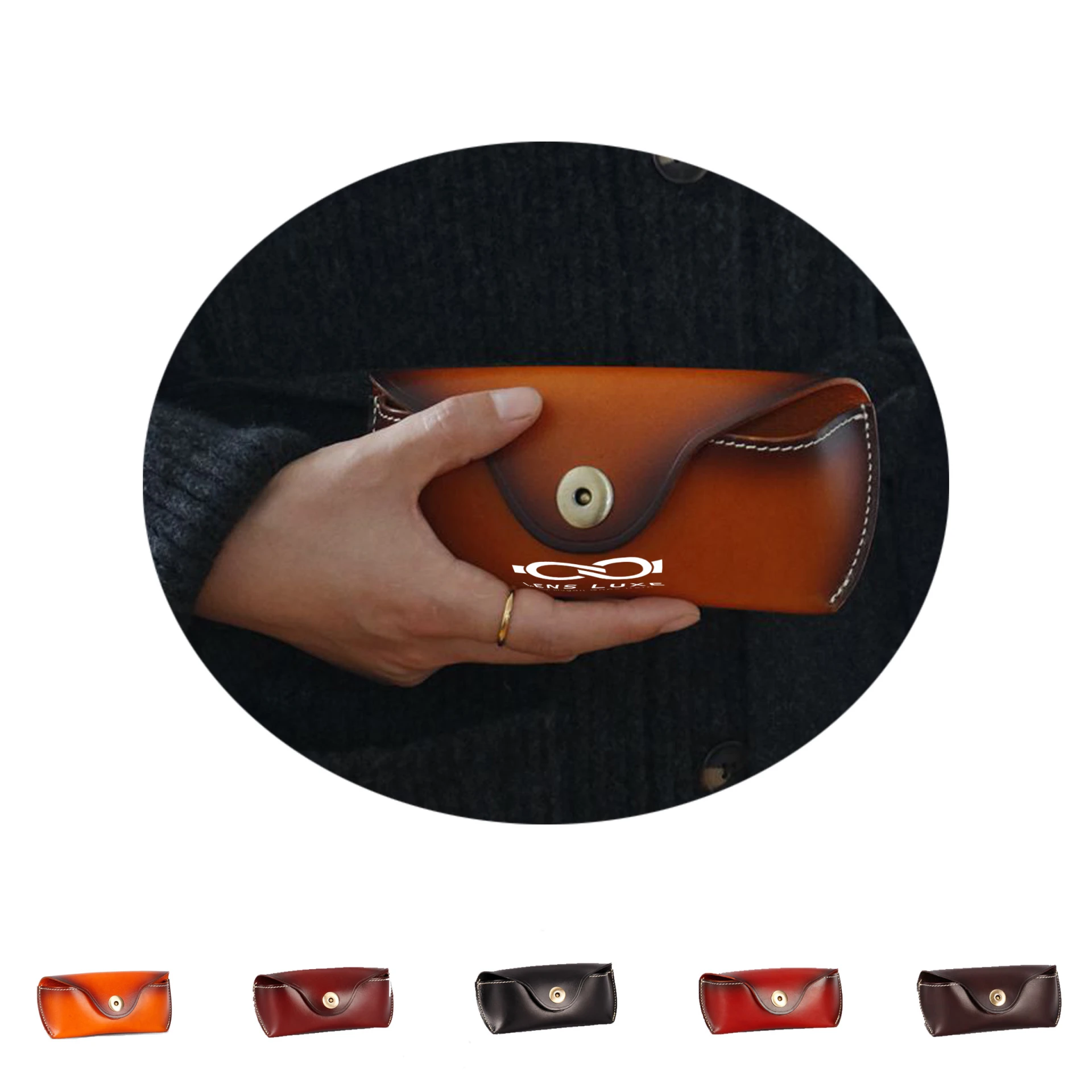 Product: Leather Eyeglass Case Storage