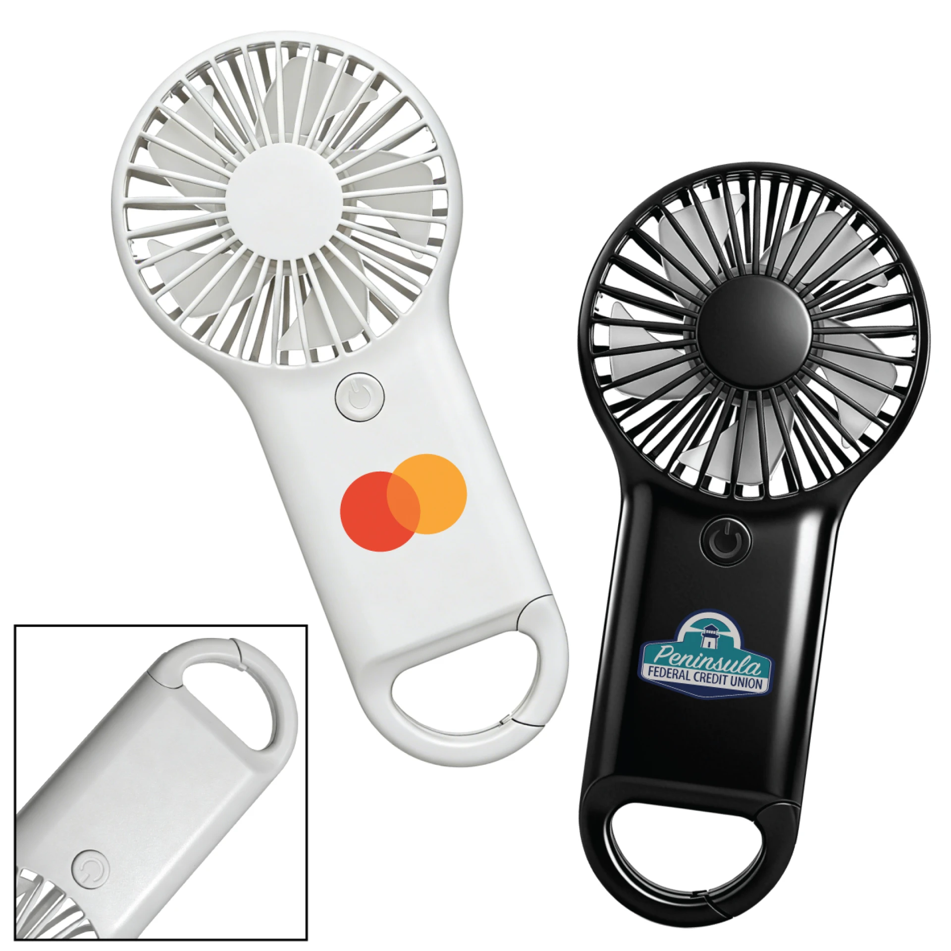 Product: Handheld Portable Carabiner Fan w/Batteries