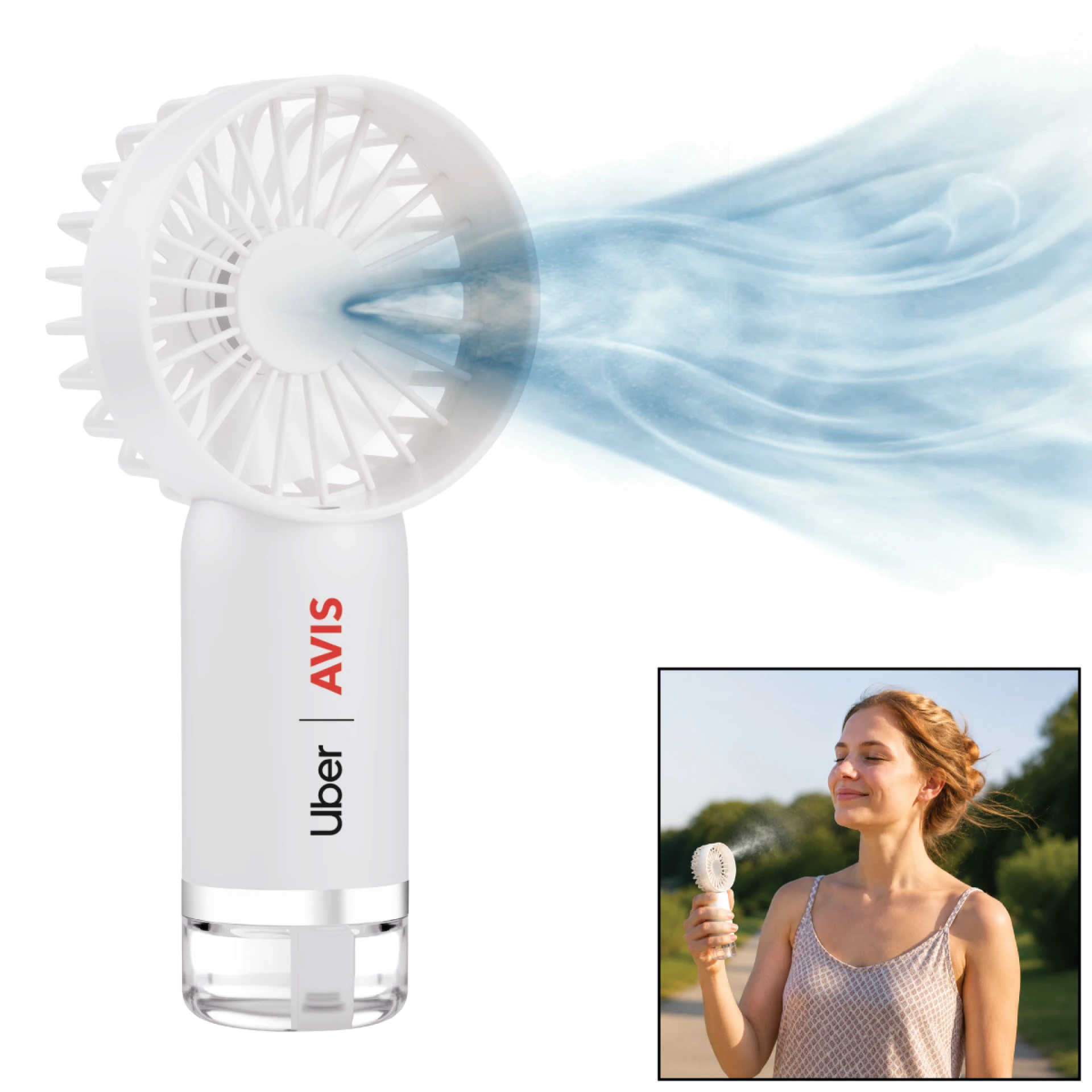 Product: Handheld Rechargeable VaporChill Misting Fan