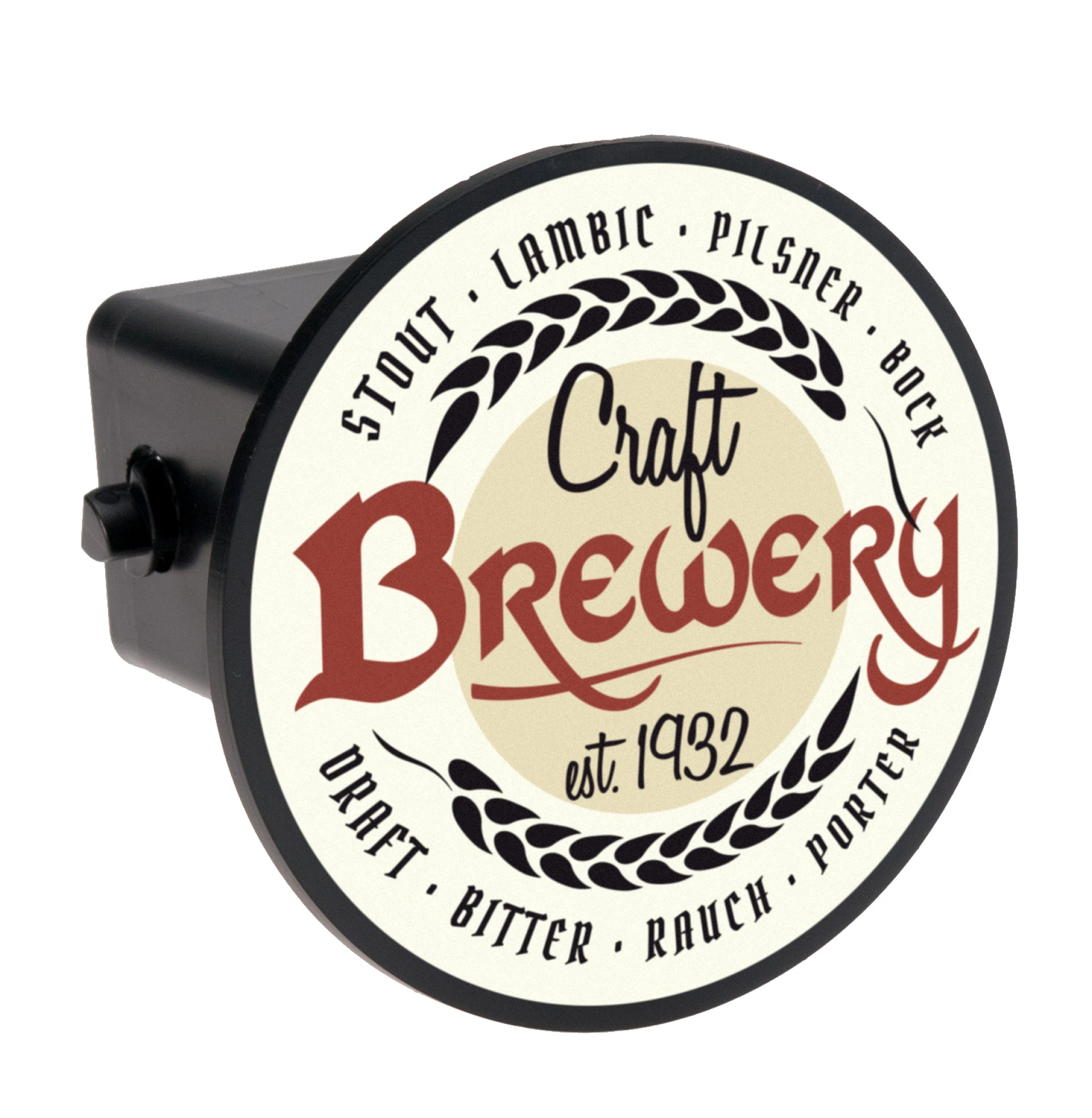 Product: Round ABS Plastic Hitch Cover (4") Digital Imprint